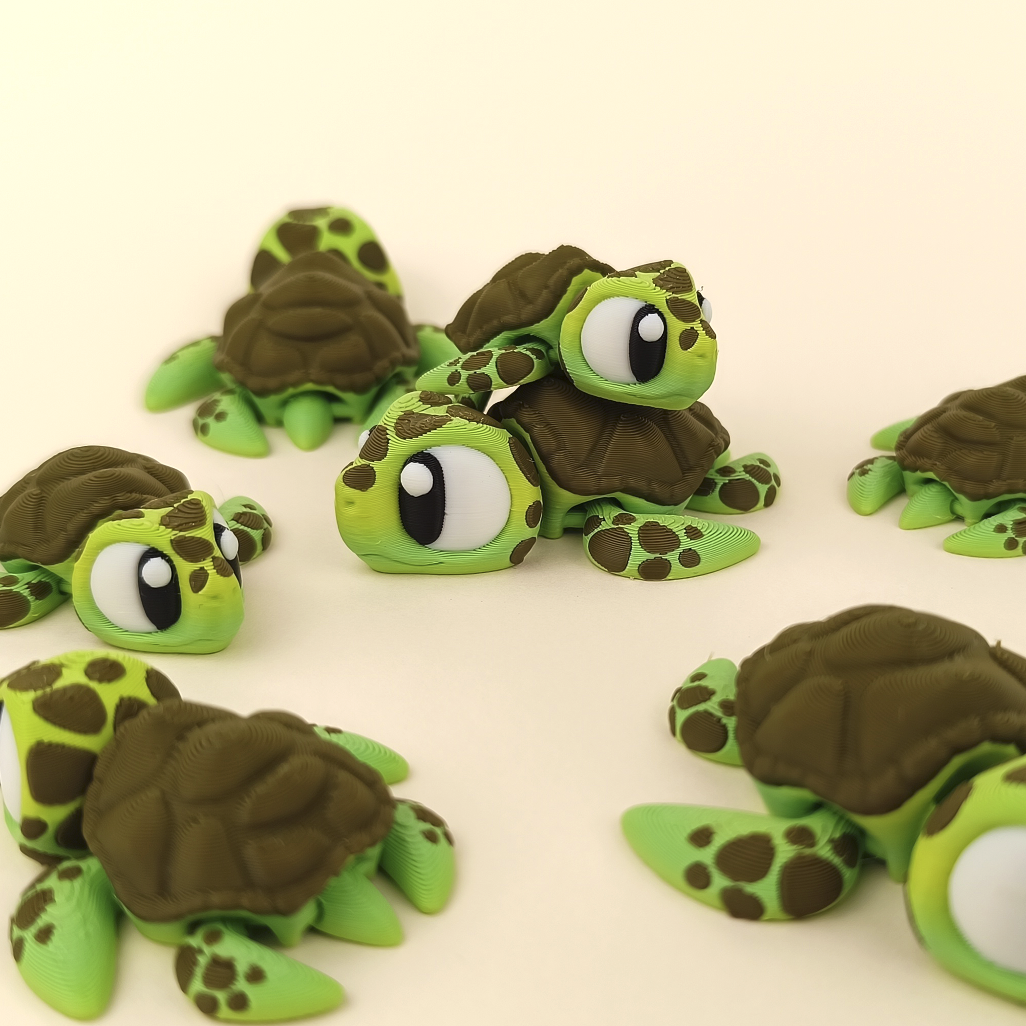 Flexi Sea Turtle – Articulated Ocean Explorer Set (Set of 5)