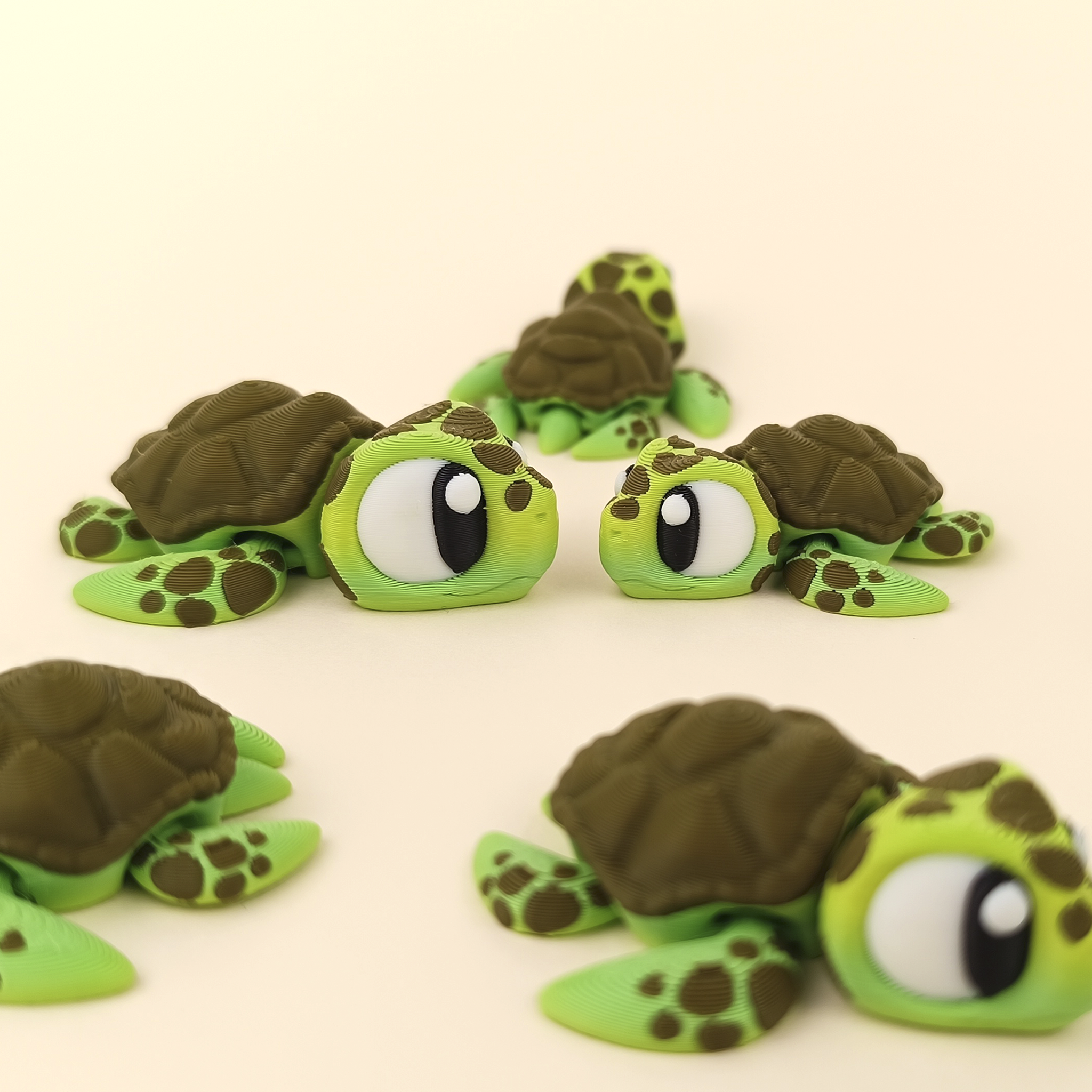 Flexi Sea Turtle – Articulated Ocean Explorer Set (Set of 5)