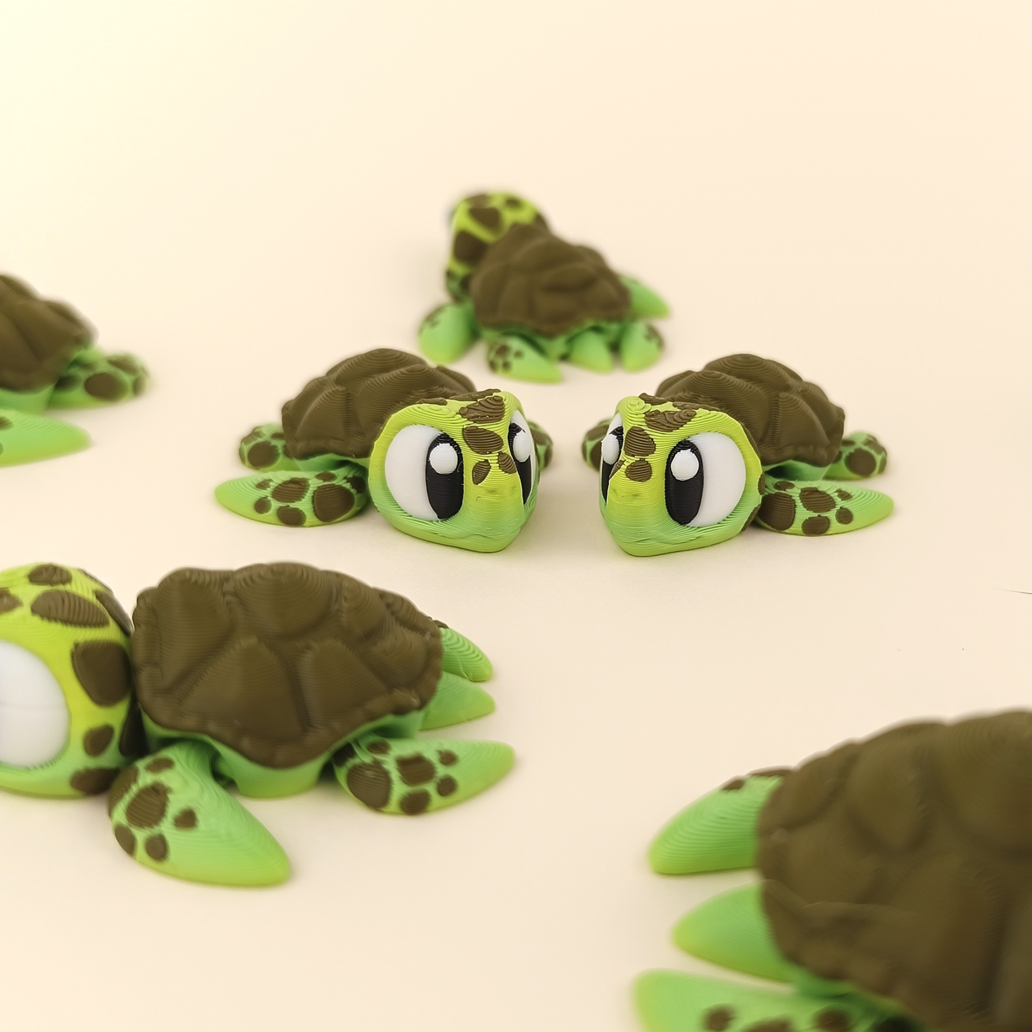 Flexi Sea Turtle – Articulated Ocean Explorer Set (Set of 5)