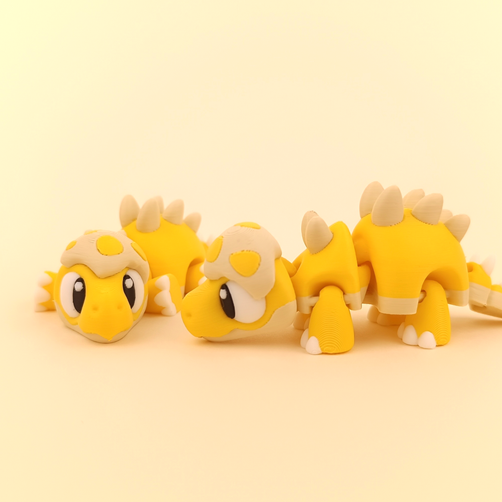 Flexi Baby Stegosaurus – Articulated Dino Trio (Set of 3)