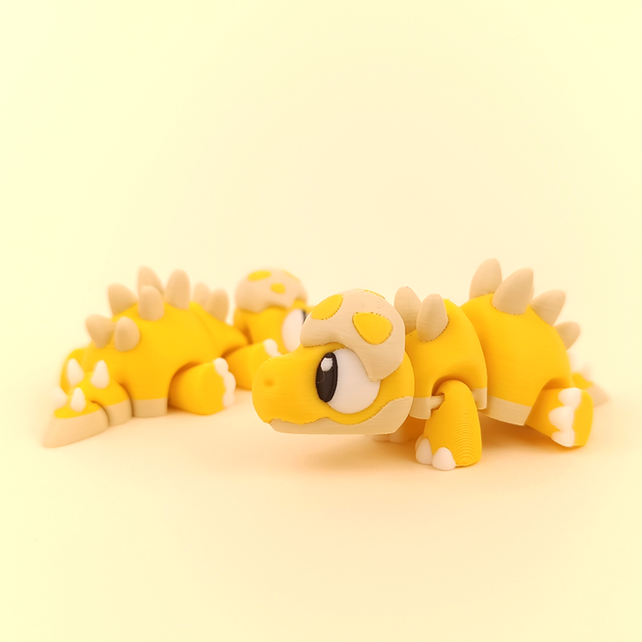 Flexi Baby Stegosaurus – Articulated Dino Trio (Set of 3) – view 2 | Wigglix