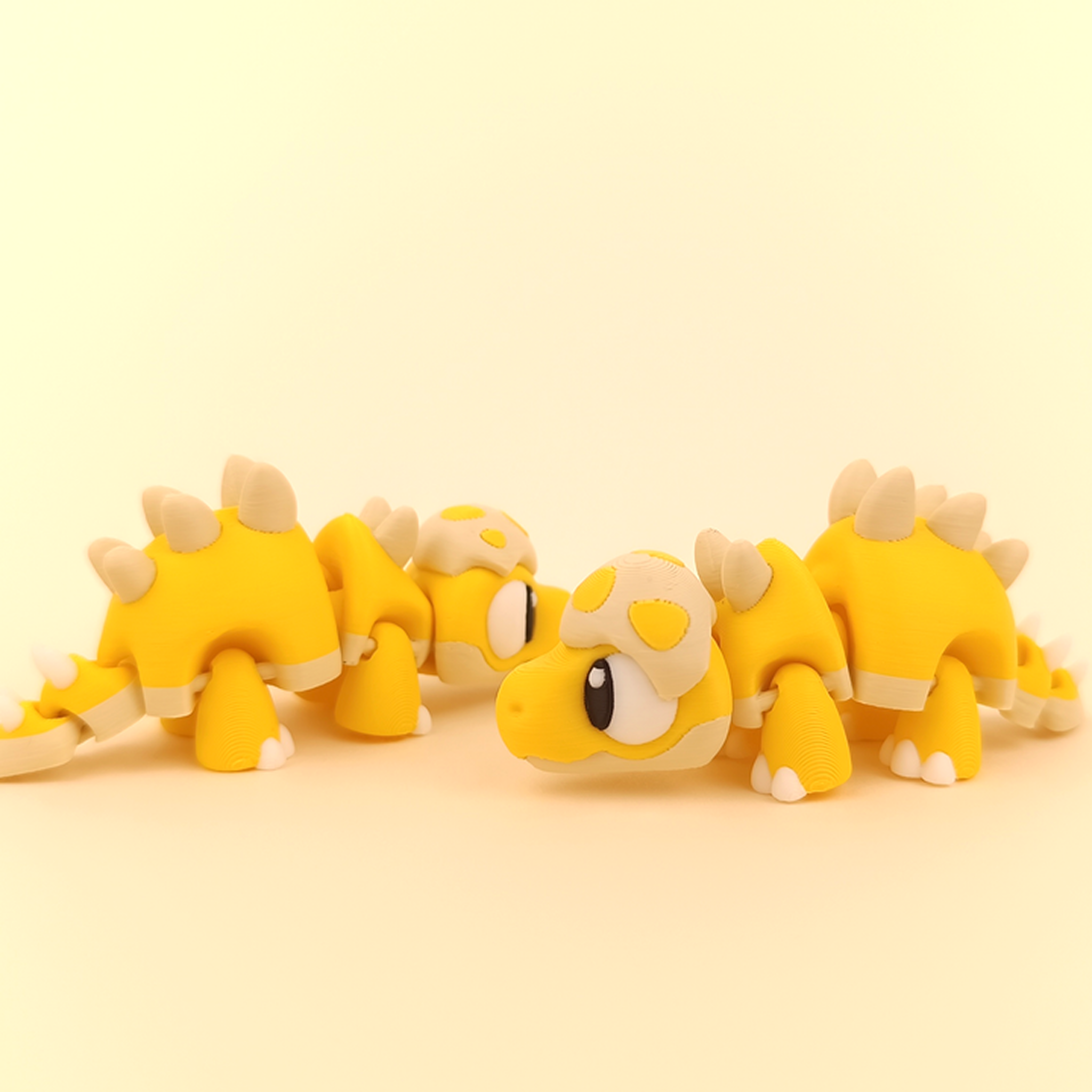 Flexi Baby Stegosaurus – Articulated Dino Trio (Set of 3) – view 3 | Wigglix