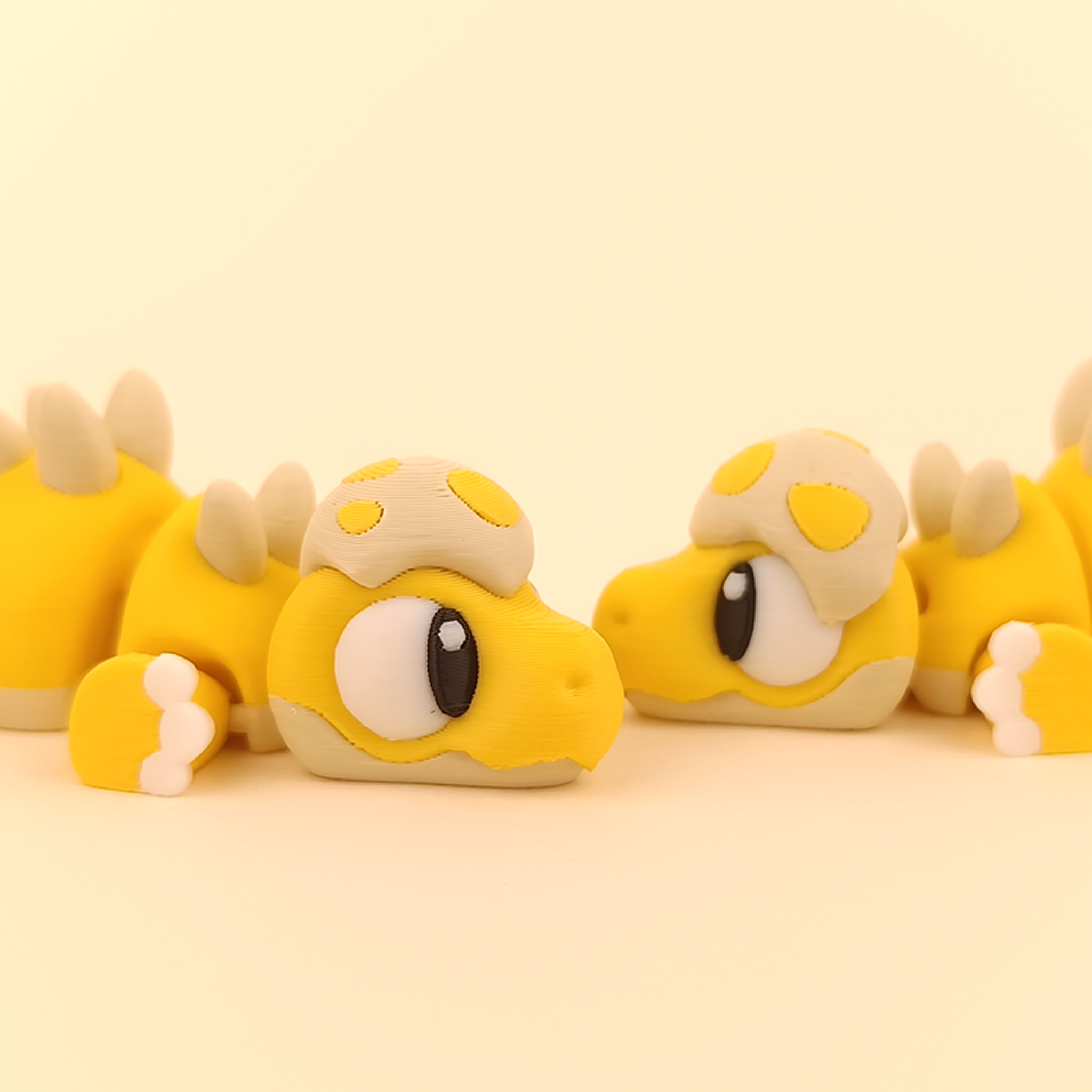 Flexi Baby Stegosaurus – Articulated Dino Trio (Set of 3) – view 4 | Wigglix