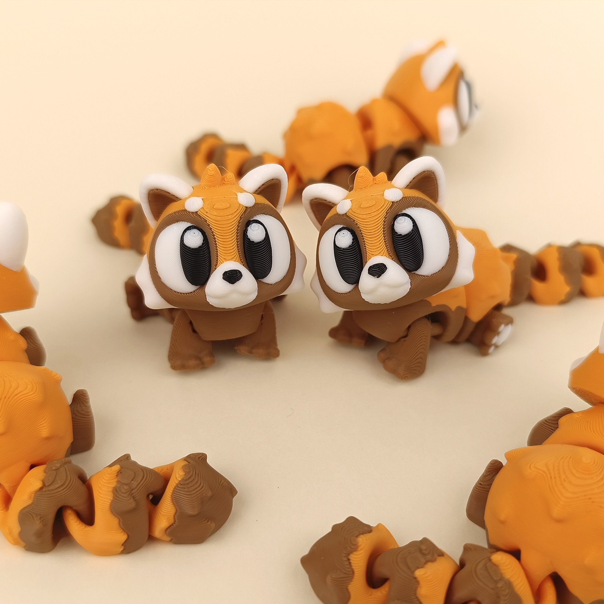 Flexi Red Panda – Articulated Collectible (Set of 3)