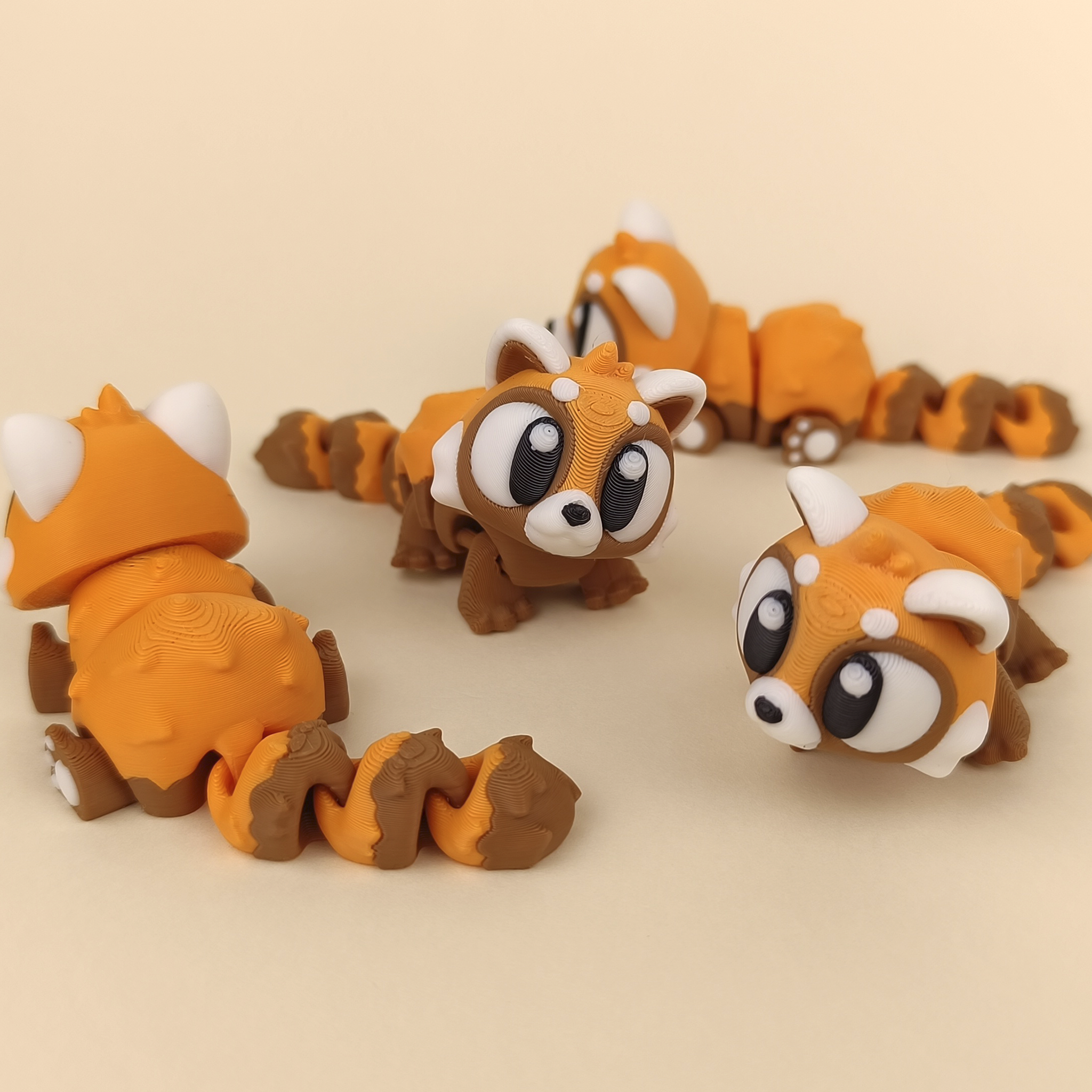 Flexi Red Panda – Articulated Collectible (Set of 3)
