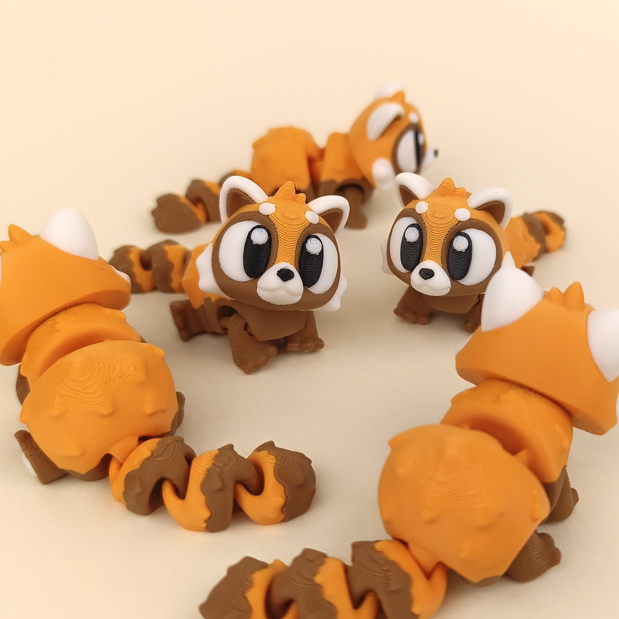 Flexi Red Panda – Articulated Collectible (Set of 3)