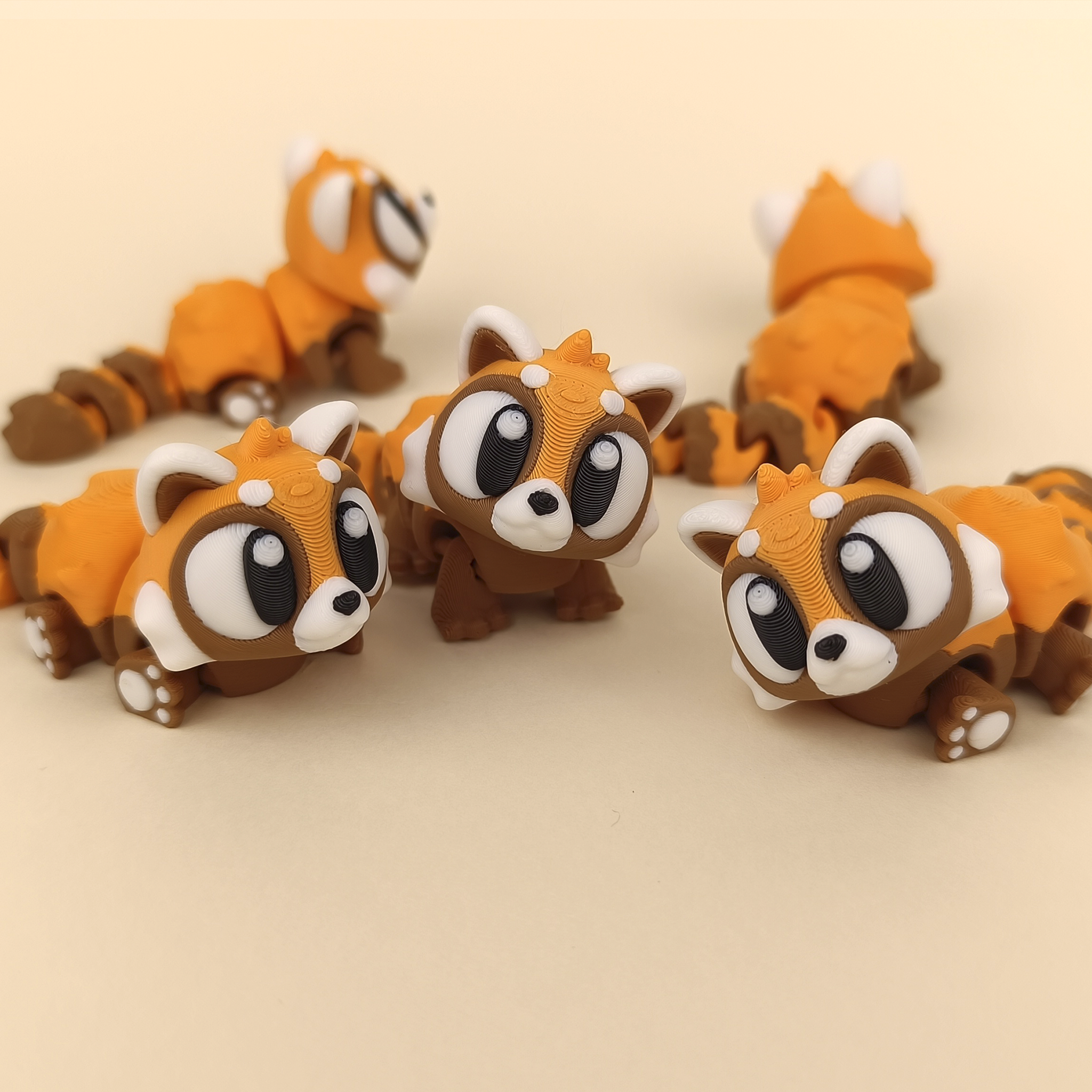 Flexi Red Panda – Articulated Collectible (Set of 3)