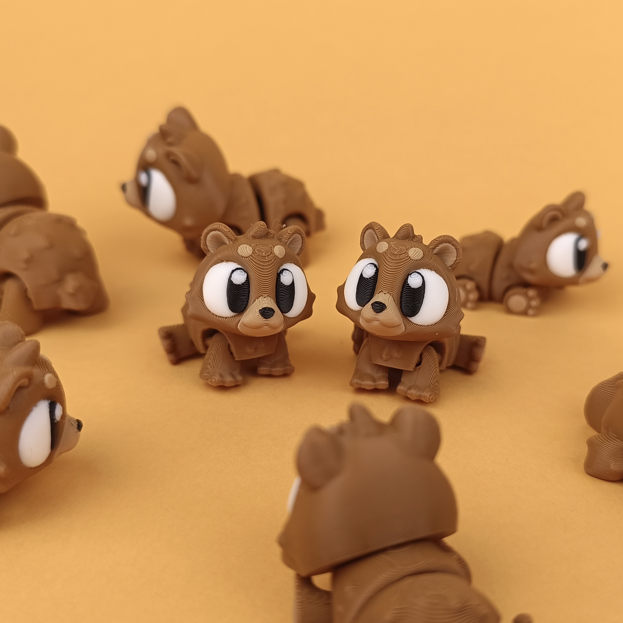 Flexi Mini Bear – Articulated Collectible (Set of 5)