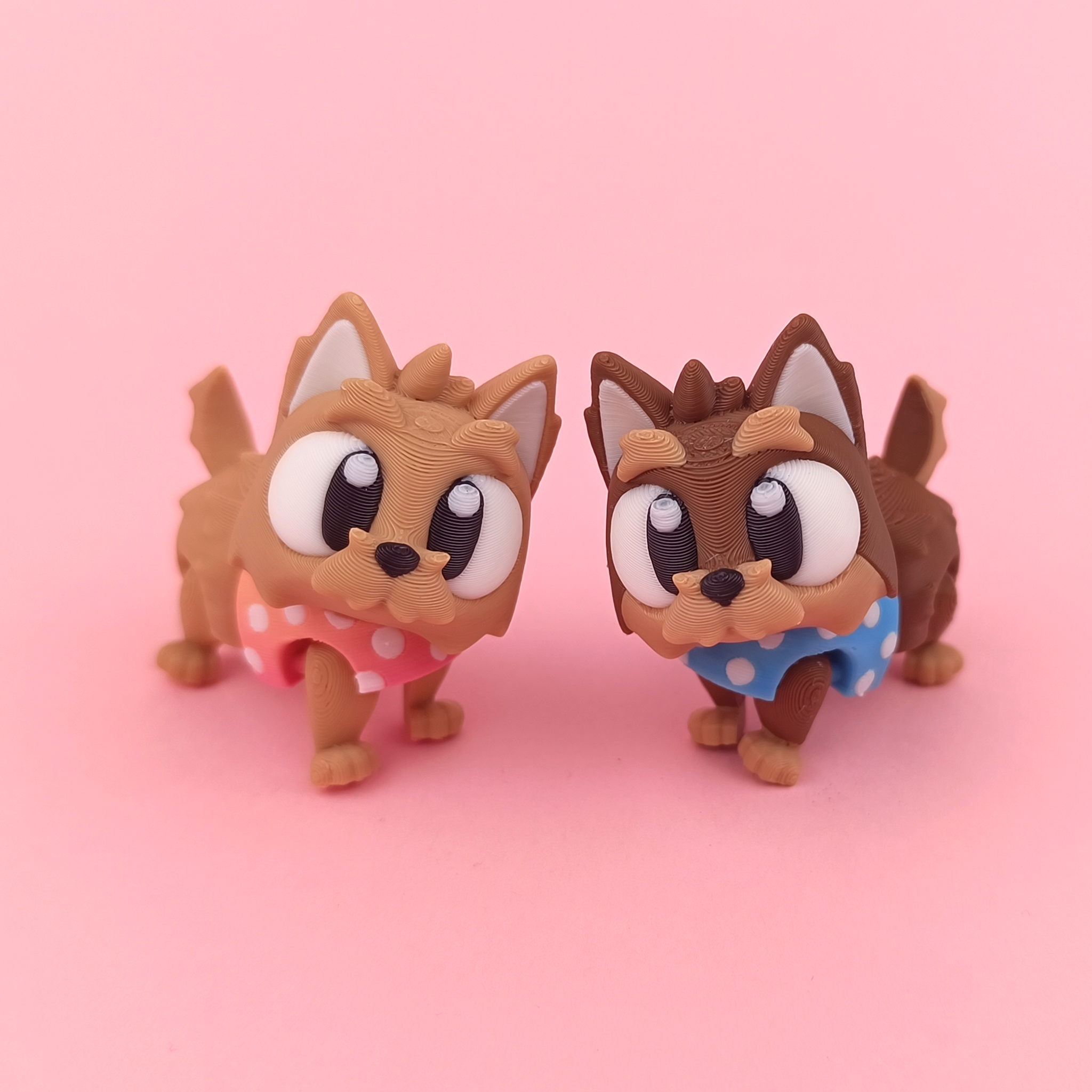 Flexi Yorkshire Terrier – Articulated Collectible Pup (Set of 5)