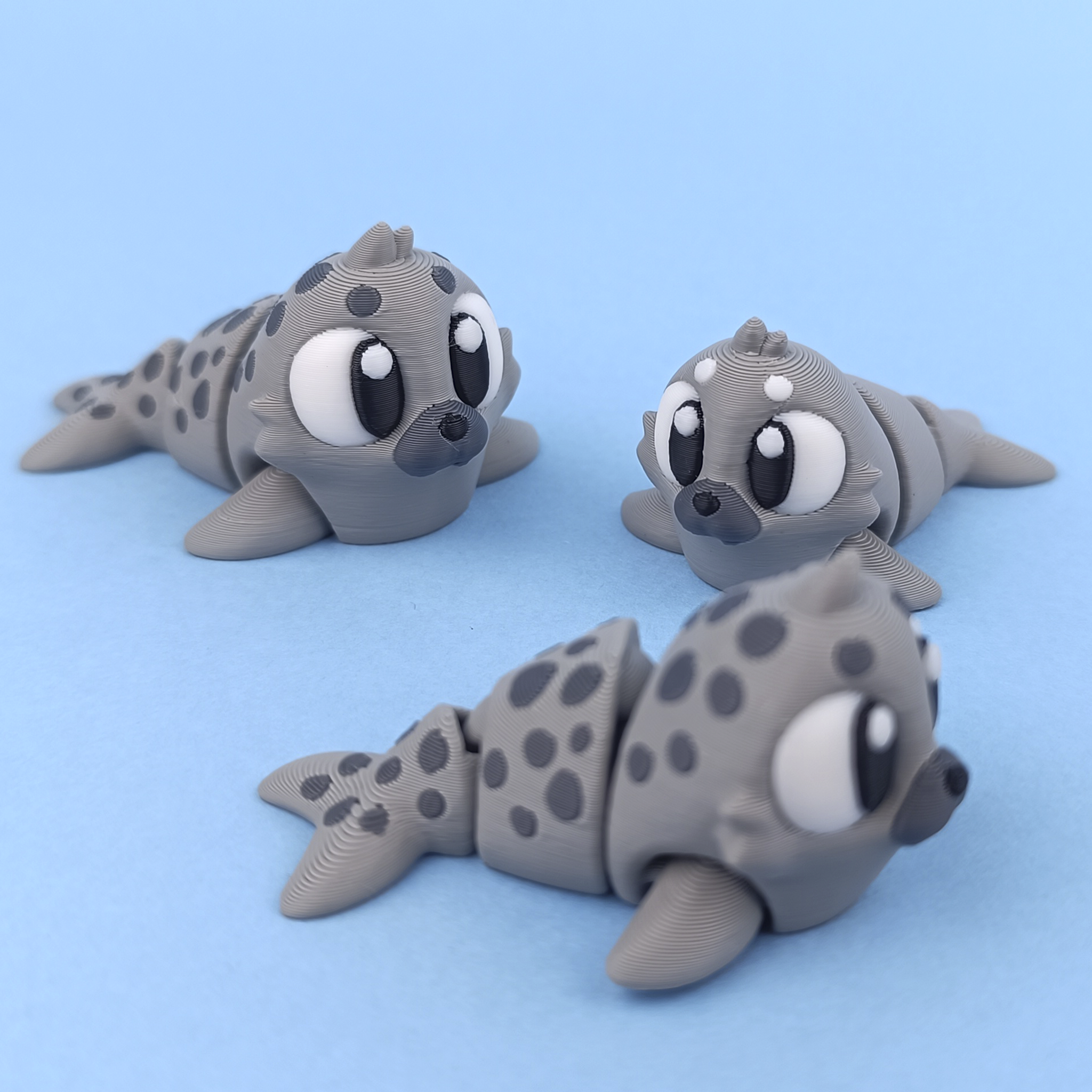 Flexi Seal – Cute Articulated Ocean Buddy (Set of 3)