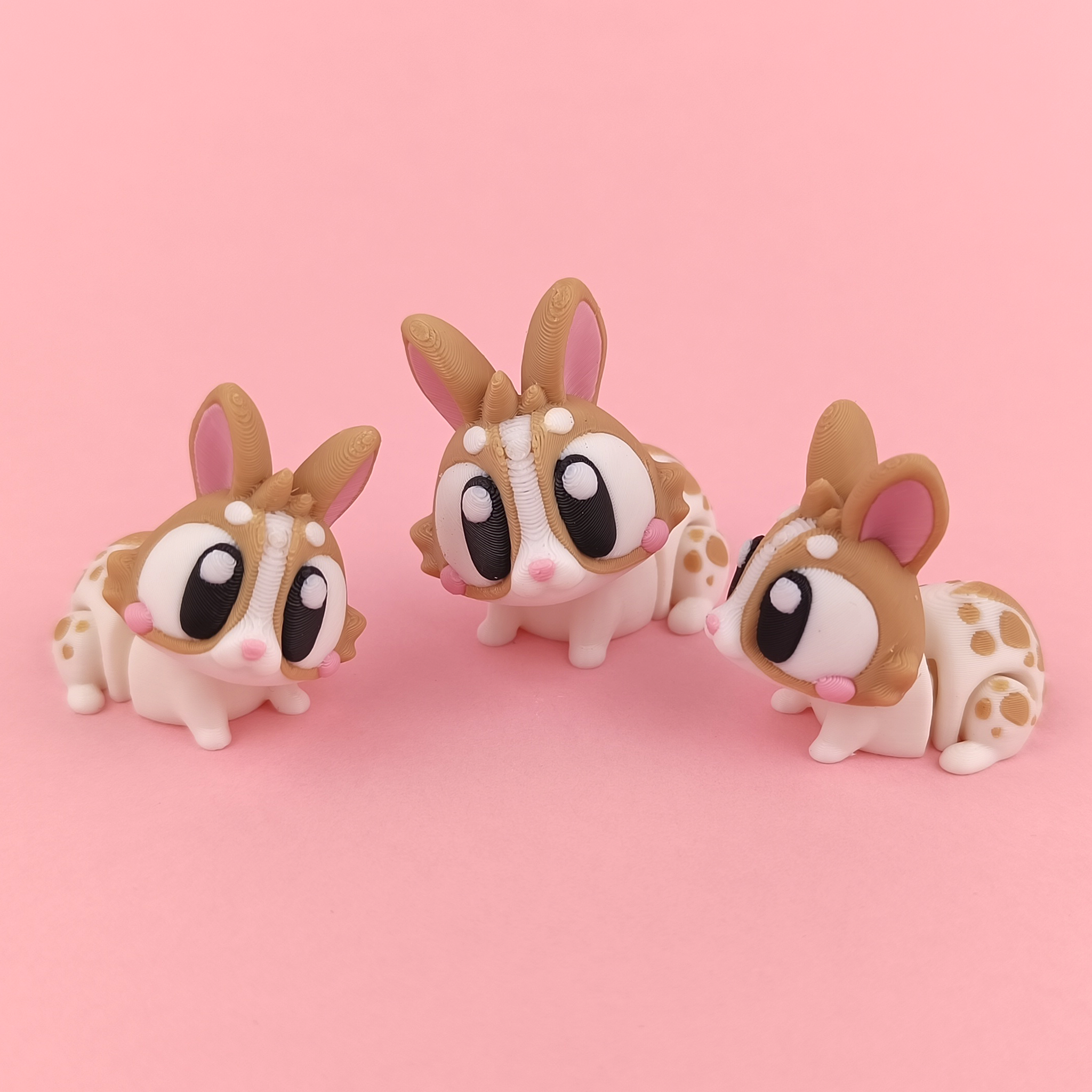 Flexi Bunnies – Adorable Articulated Bunny Pack (Set of 5)