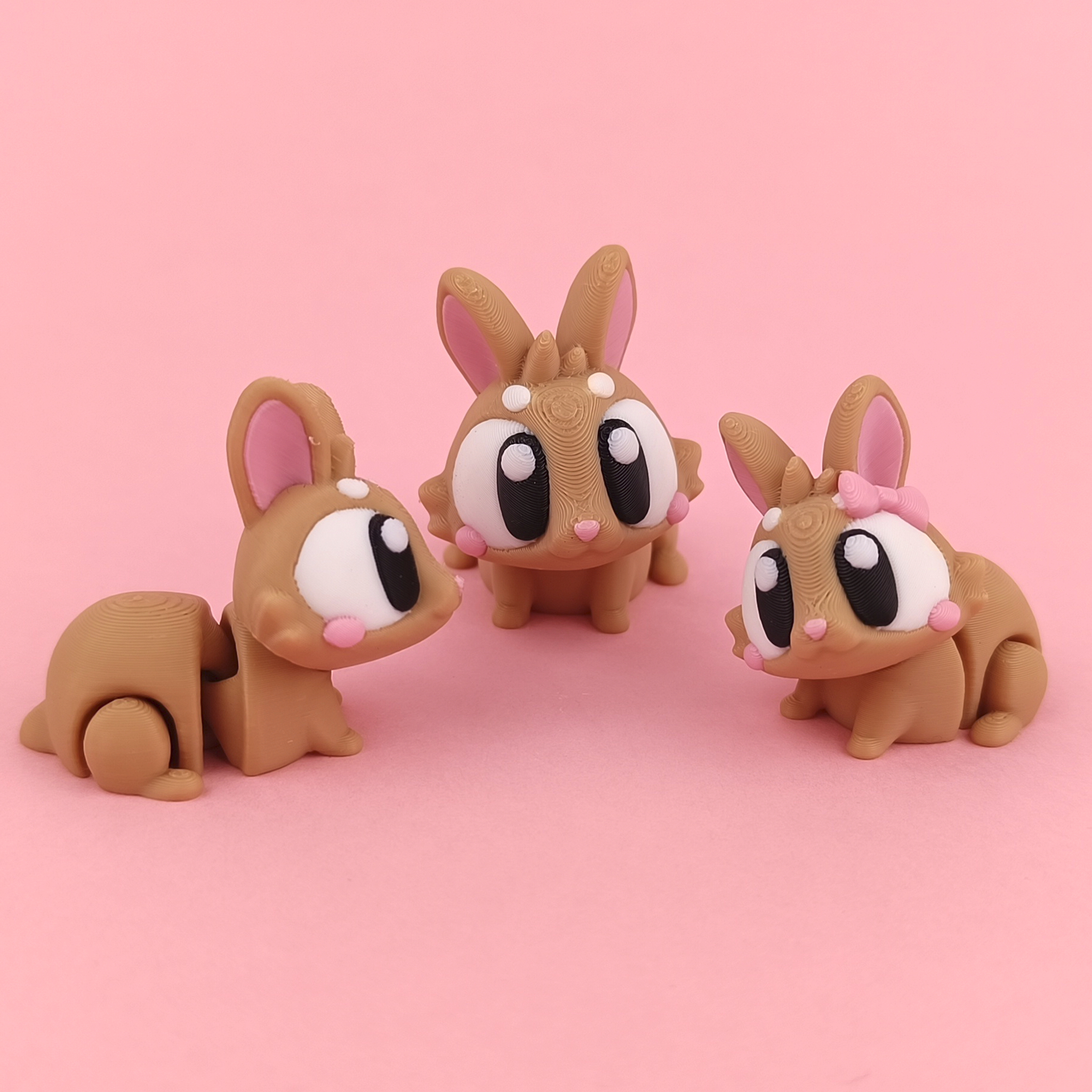 Flexi Bunnies – Adorable Articulated Bunny Pack (Set of 5)