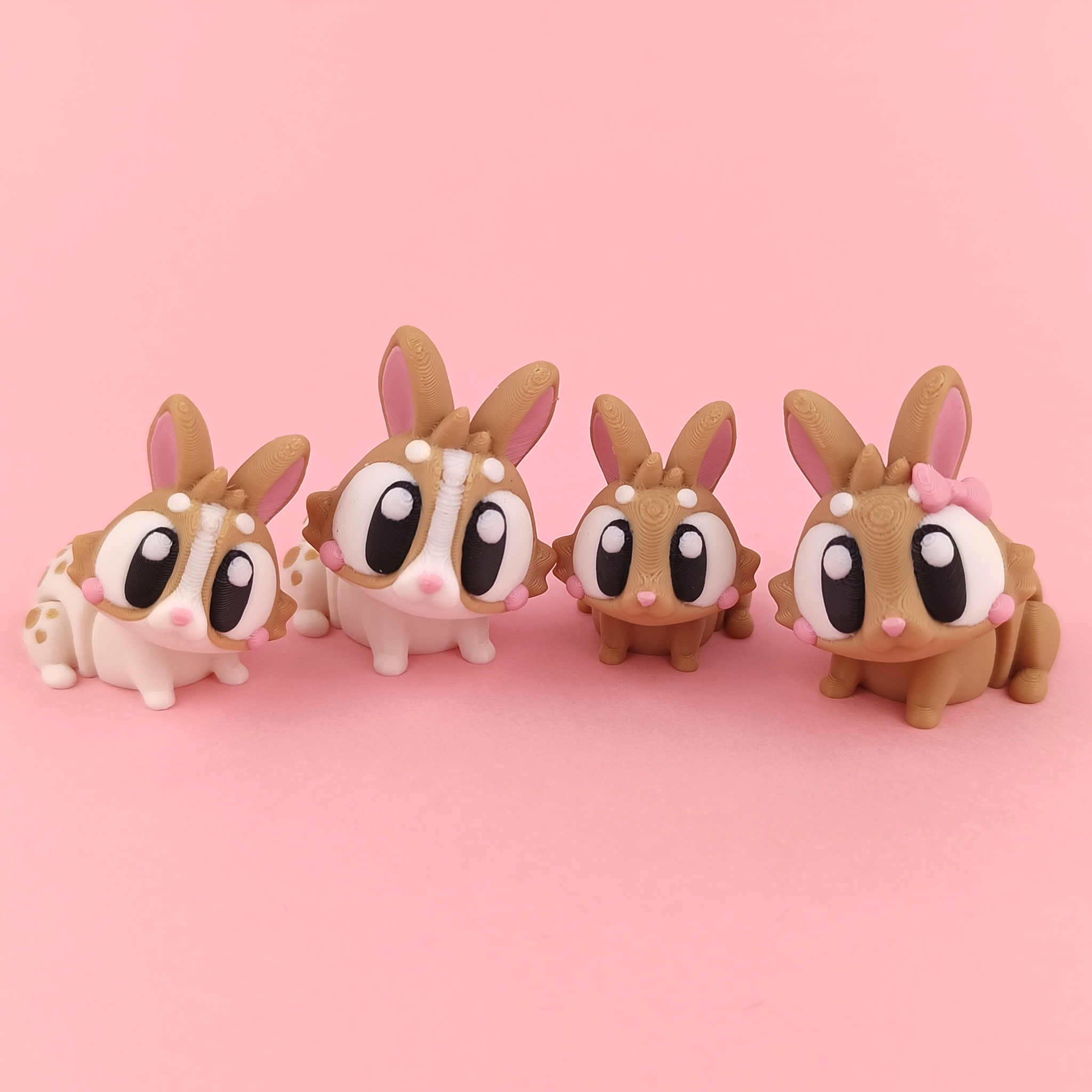 Flexi Bunnies – Adorable Articulated Bunny Pack (Set of 5)