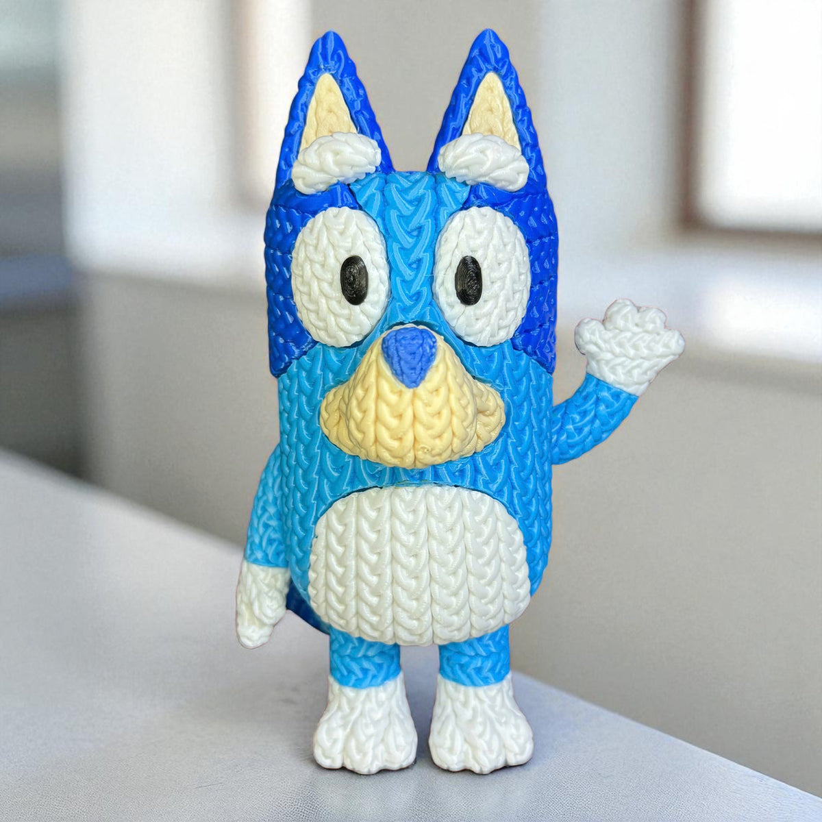 Bluey – Crochet Style Collectible Knitted Look Fully Assembled