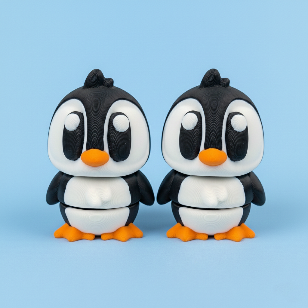 Flexi Penguins – Cute Articulated Arctic Friends – view 5 | Wigglix