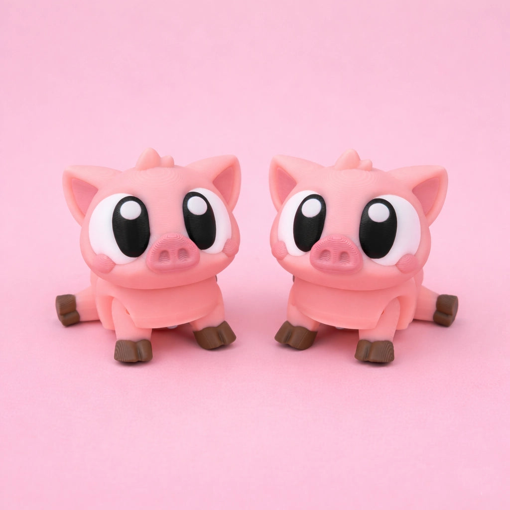 Flexi Piggies – Cute Articulated Pig Collection – view 3 | Wigglix