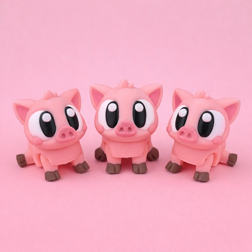 Flexi Piggies – Cute Articulated Pig Set (Pack of 5)