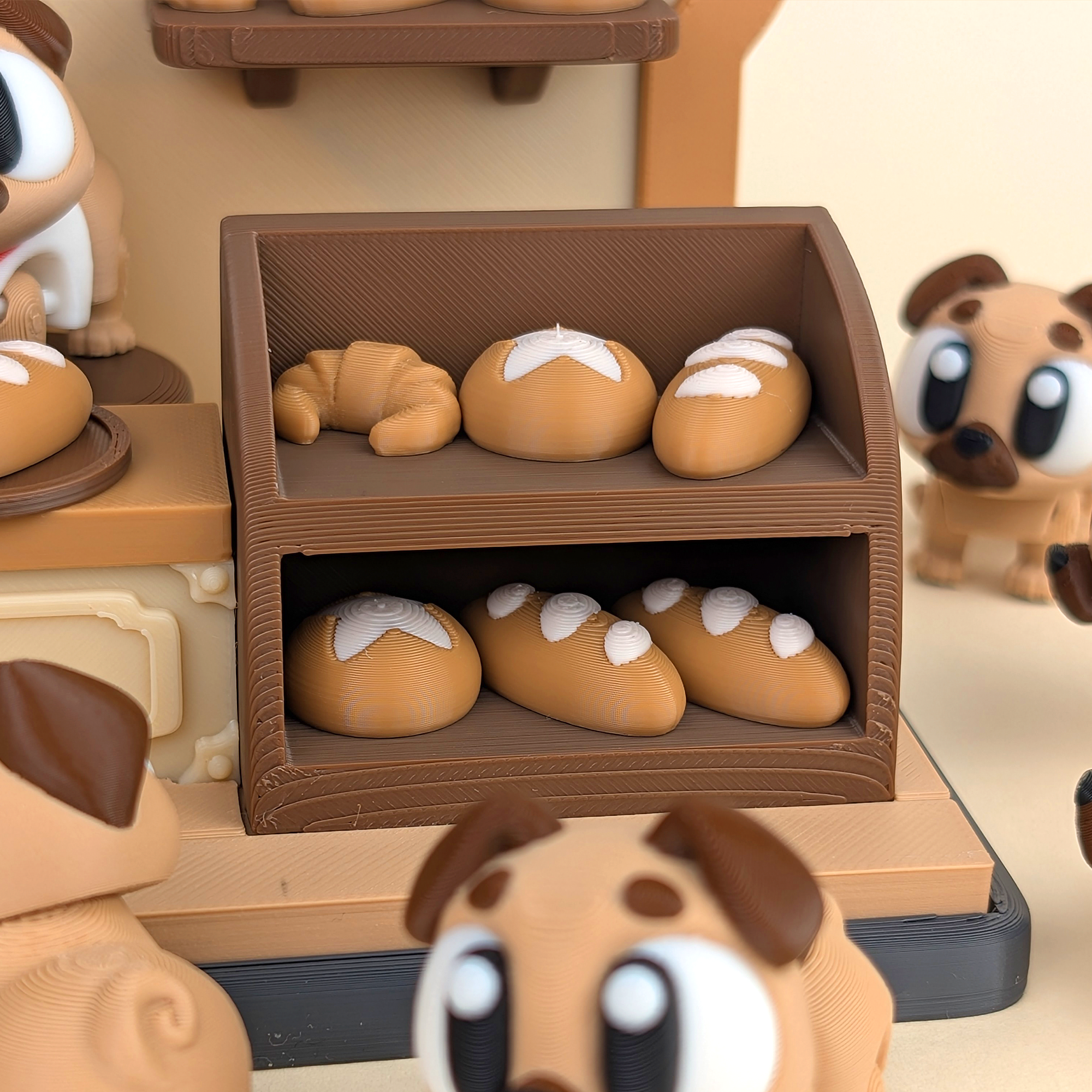 Flexi Pug & Pug's Bakery Playset – view 6 | Wigglix