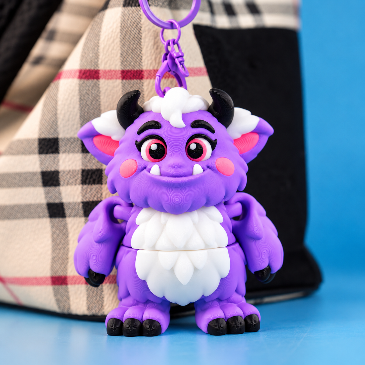 Flexi Fluffy Monster – Cute Articulated Monster Buddies (Pack of 2)