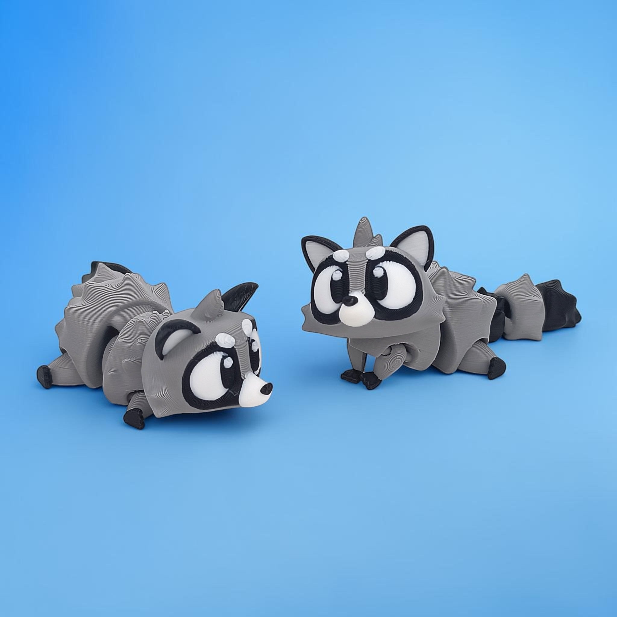 Flexi Raccoon – Adorable Articulated Raccoon – view 3 | Wigglix