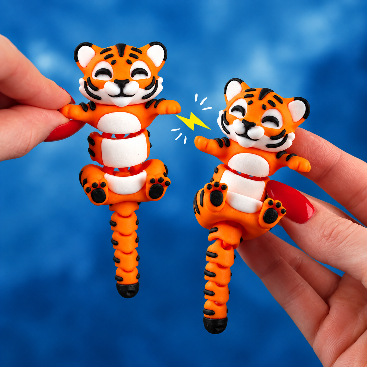 Rajah the Flexi Tiger – Magnetic Hand-Holding Buddy