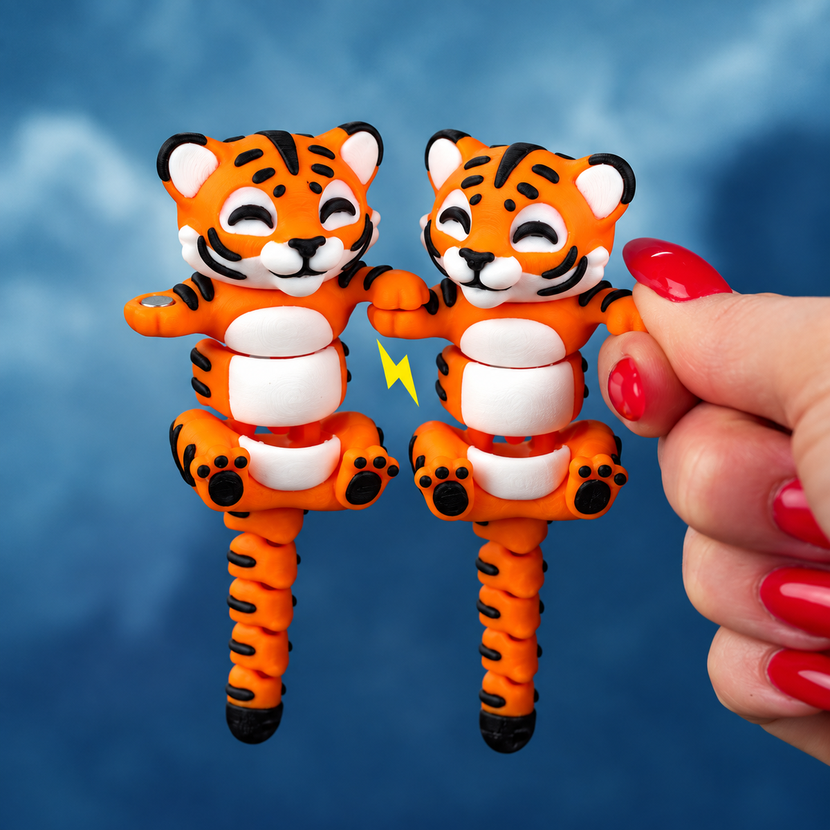 Rajah the Flexi Tiger – Magnetic Hand-Holding Buddy