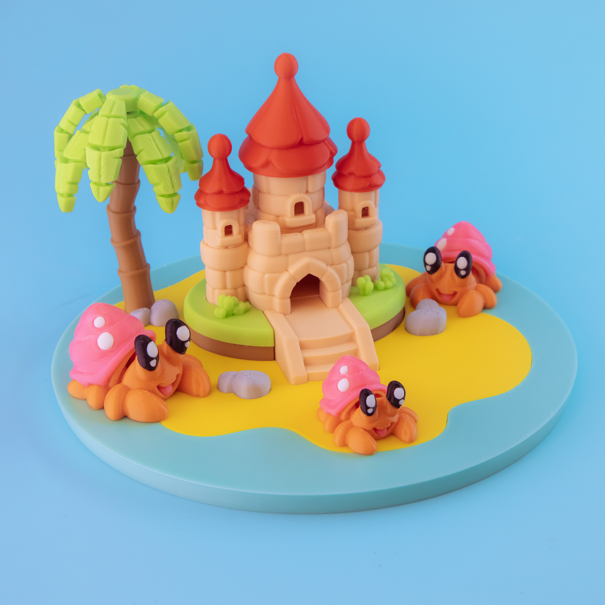 Sea Castle Playset – With 3 Adorable Tiny Crabs