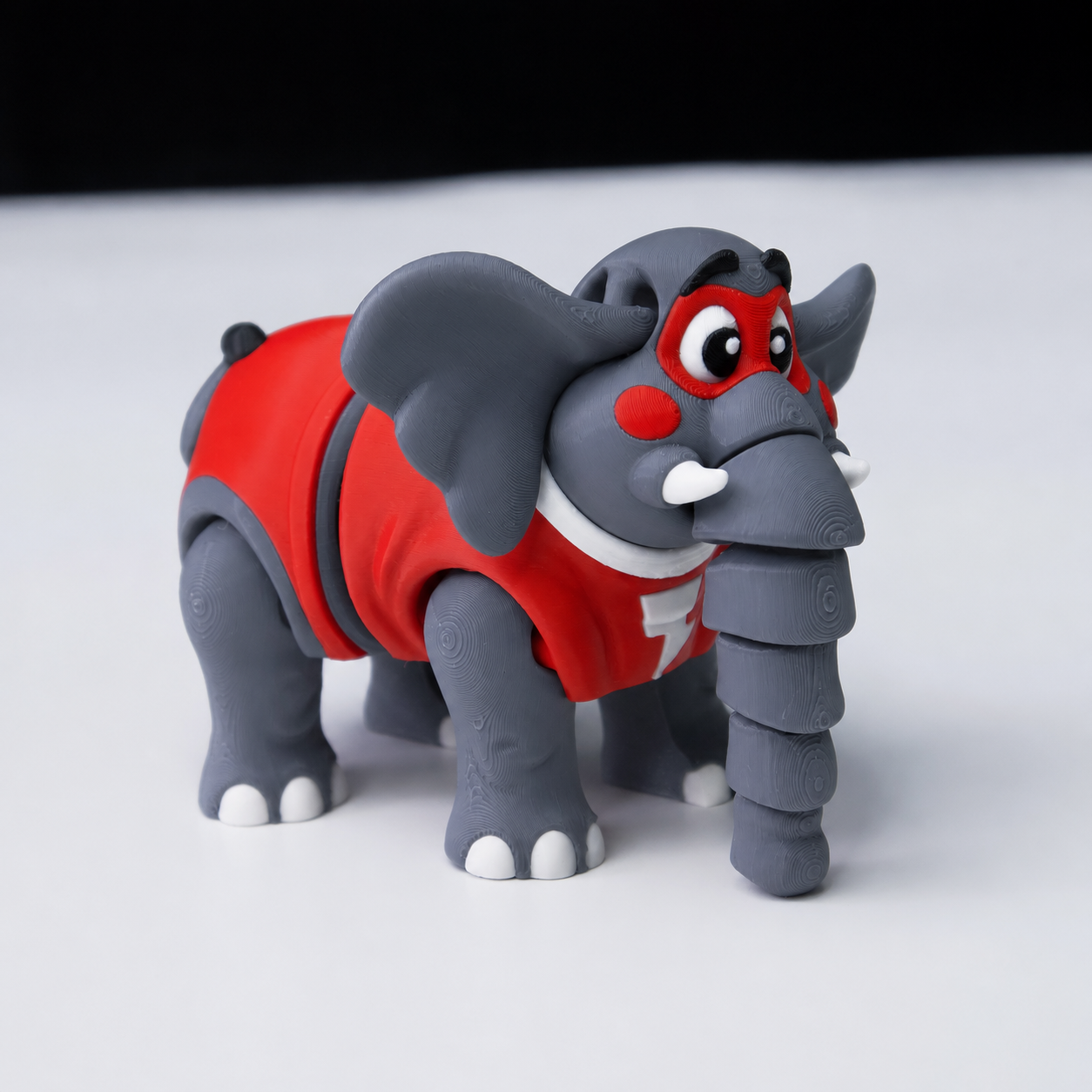 Flexi Super Elephant – Captain Tusk – Articulated Collectible | Wigglix