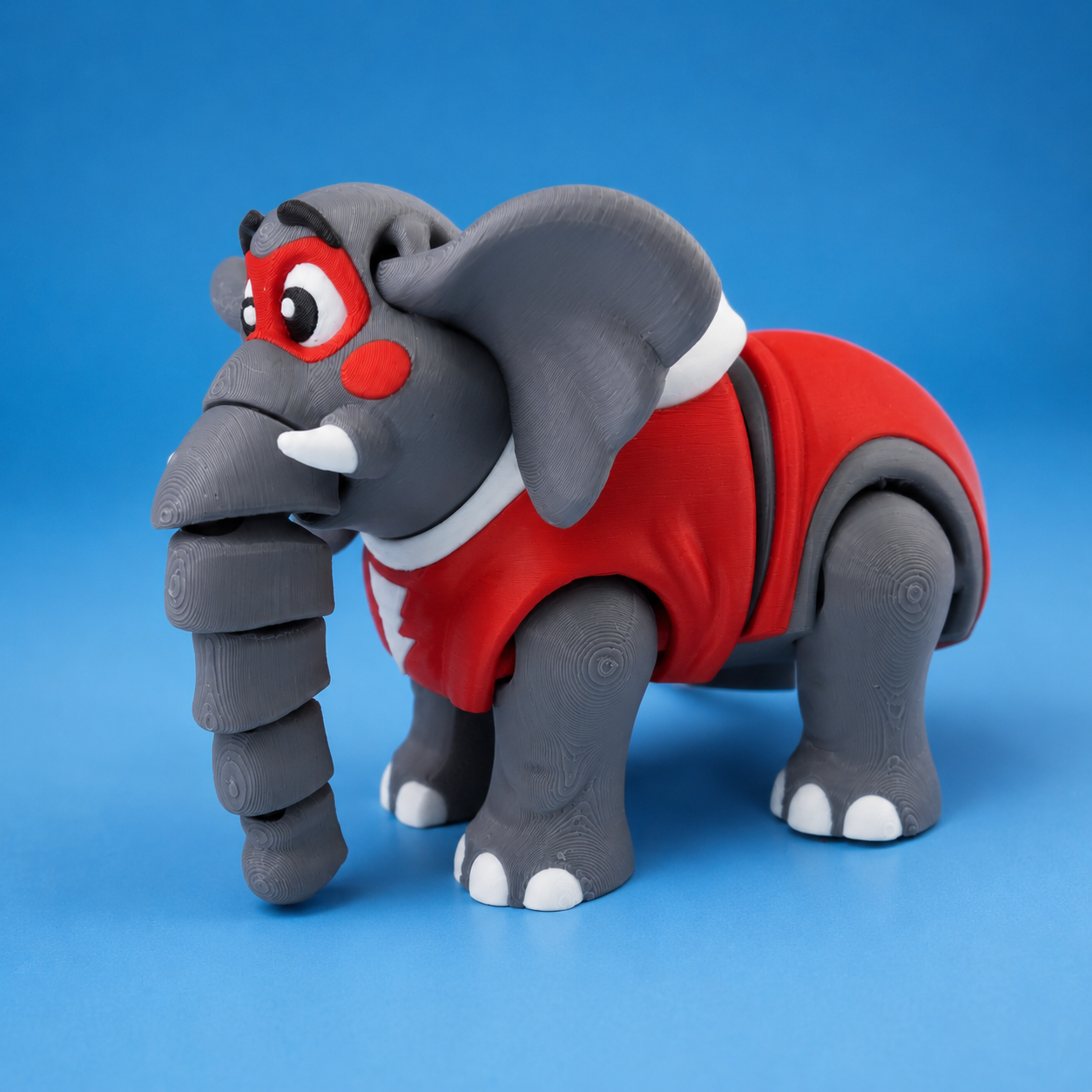 Flexi Super Elephant – Captain Tusk – Articulated Collectible | Wigglix