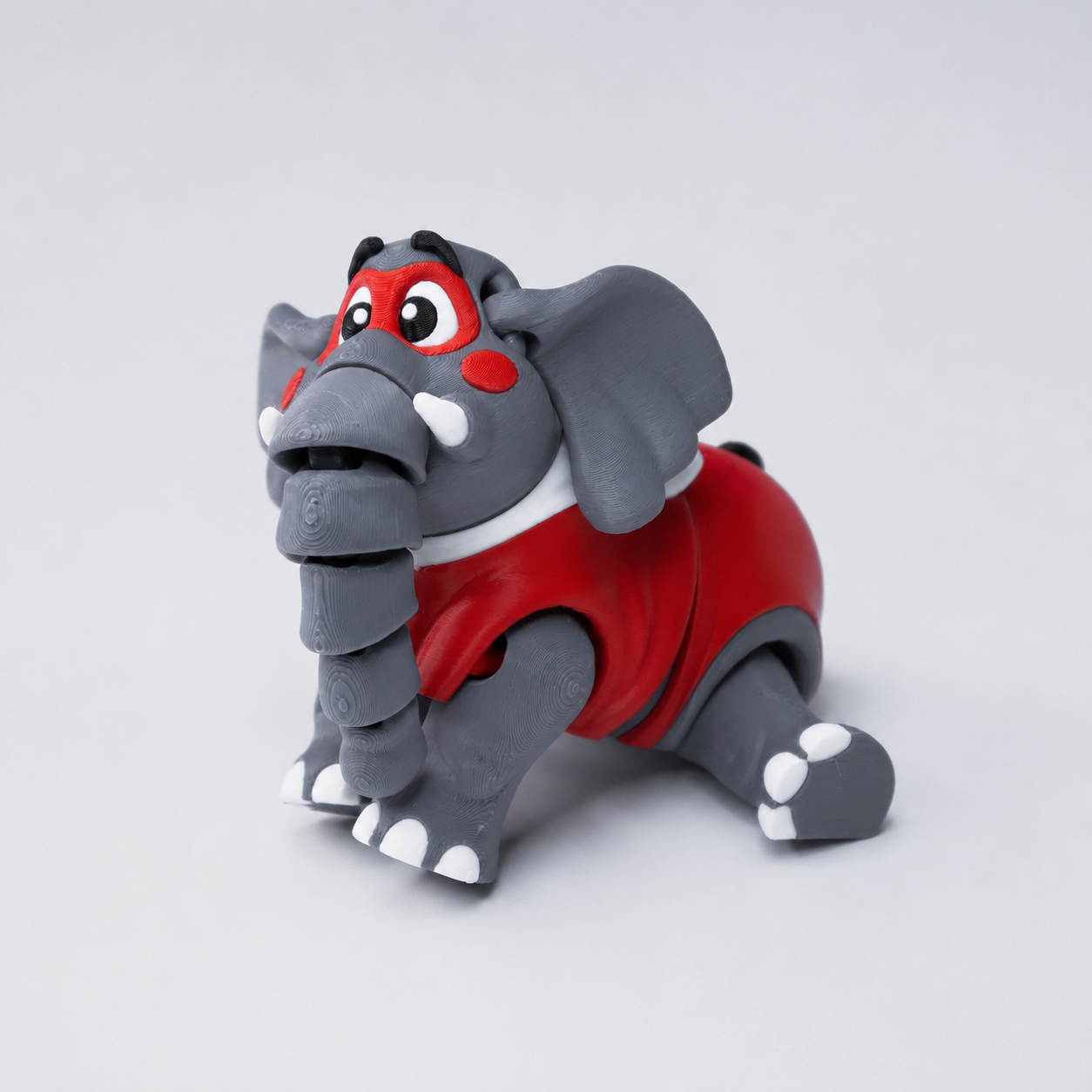 Flexi Super Elephant – Captain Tusk – Articulated Collectible | Wigglix
