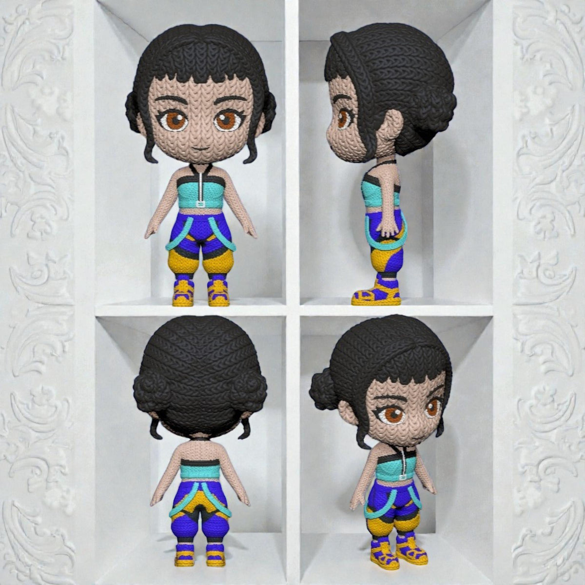 Zoey – Crochet Style Character Collectible (K-Pop Demon Hunters) – view 8 | Wigglix