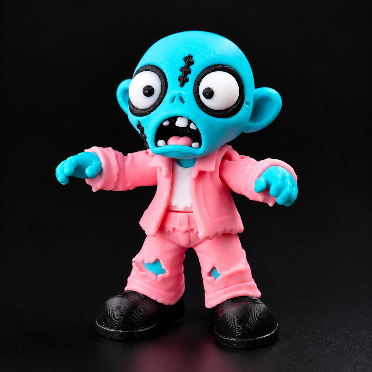 Flexi Zombie Boys – Zed & Spike | Cute Articulated Zombie Collectible Keychain