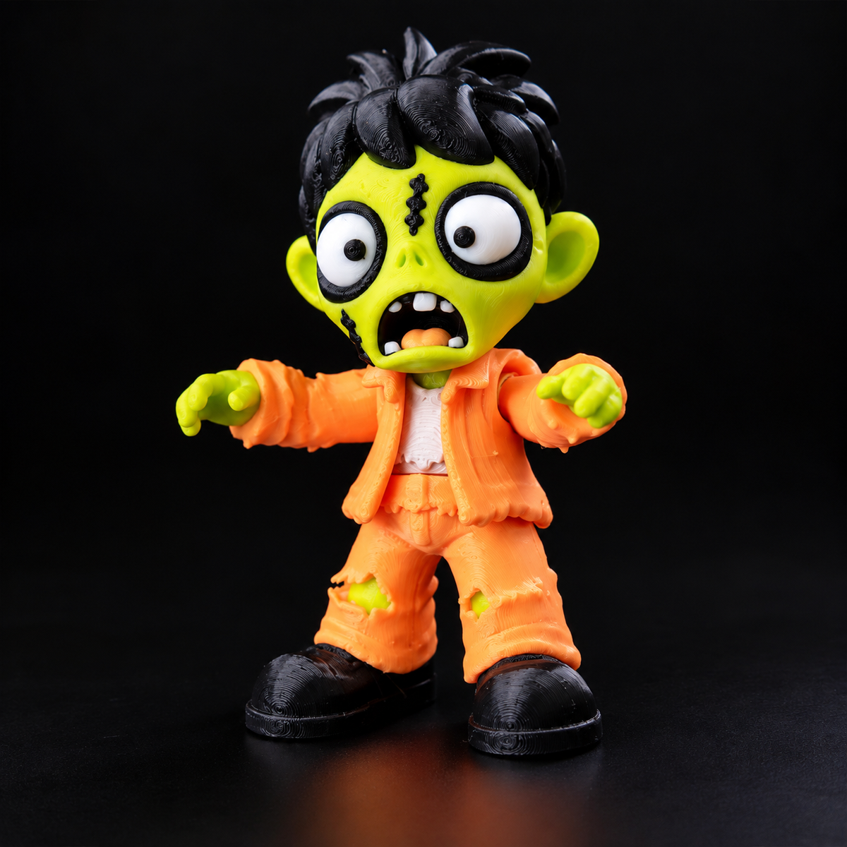 Flexi Zombie Boys – Zed & Spike | Cute Articulated Zombie Collectible Keychain