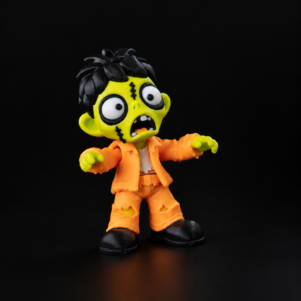 Flexi Zombie Boys – Zed & Spike | Cute Articulated Zombie Collectible Keychain