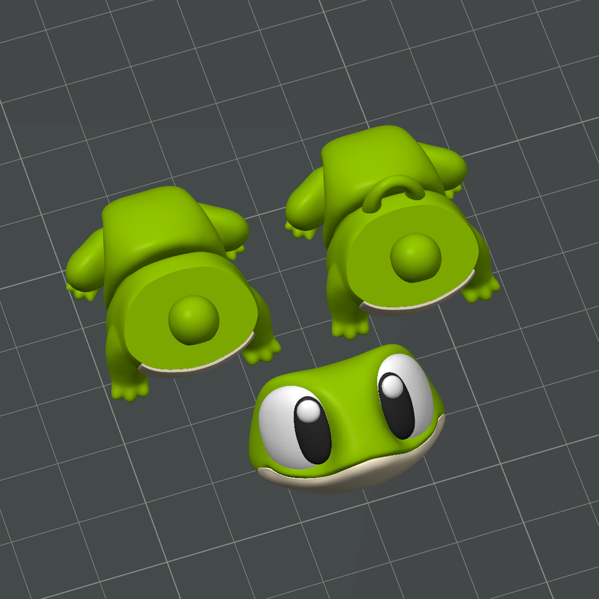 Mini Frogs – Adorable Articulated Amphibian Companions (Set of 5)