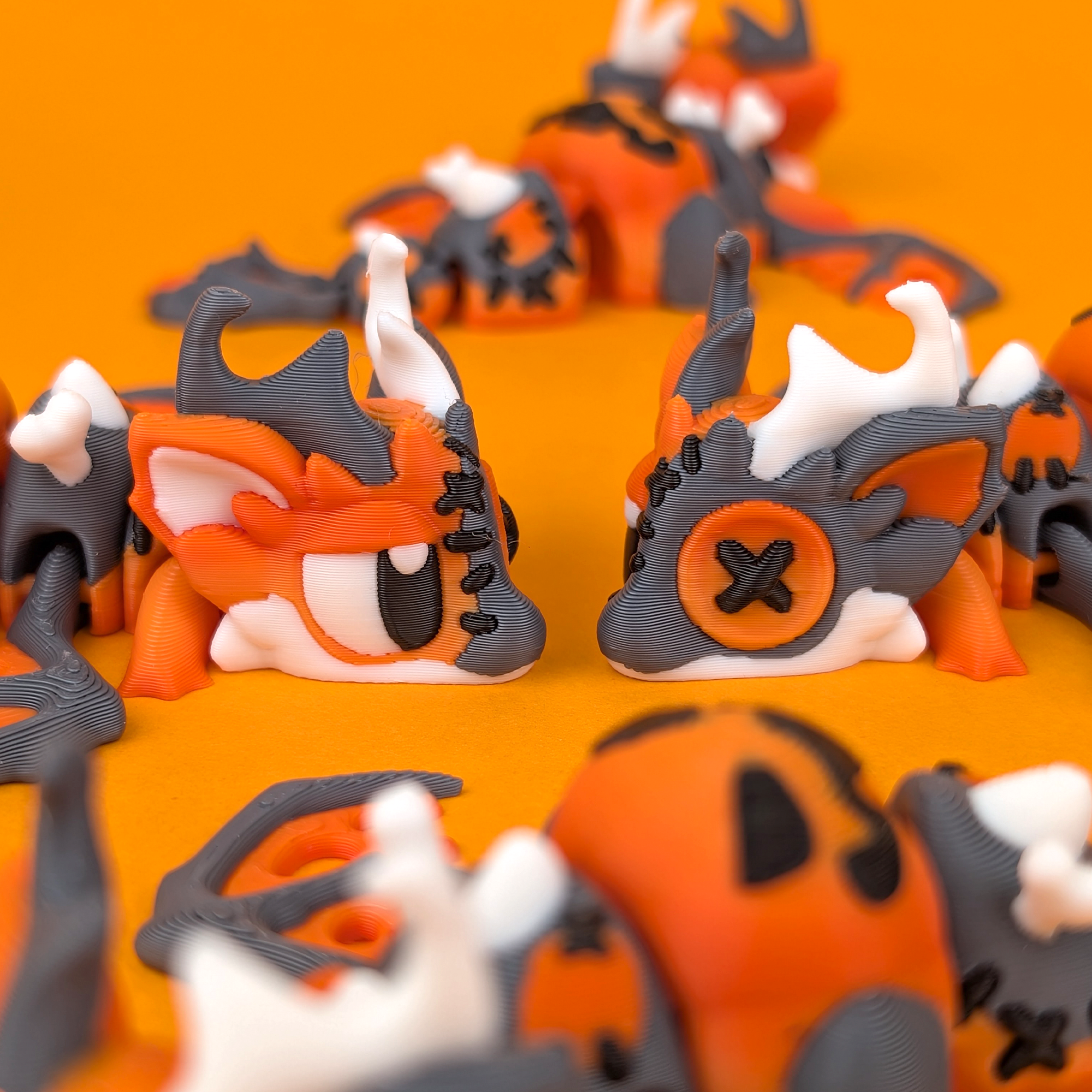 Halloween Mini Dragon & Egg – Spooky-Cute Set of 3