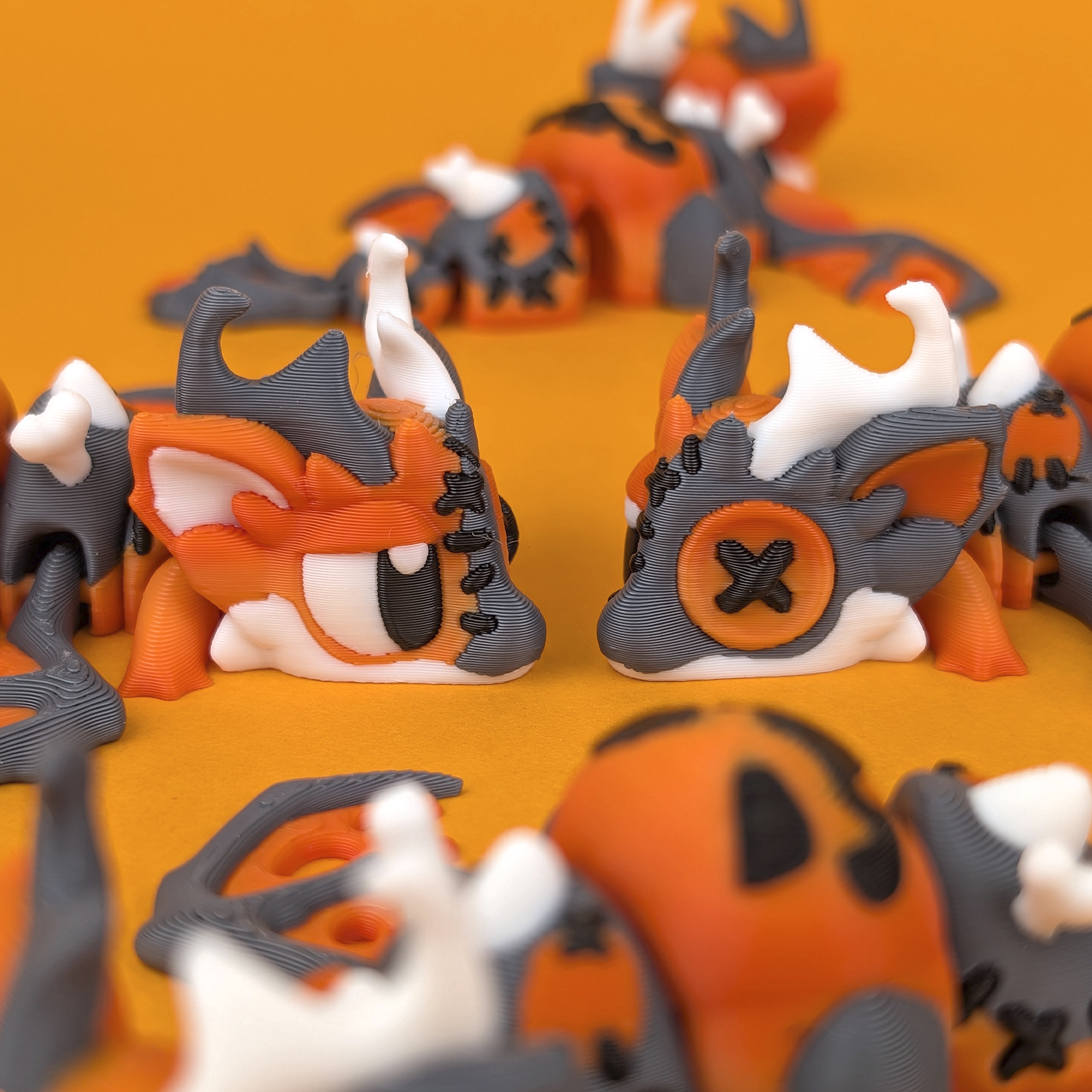 Halloween Mini Dragon & Egg – Spooky-Cute (Set Of 3) – view 2 | Wigglix