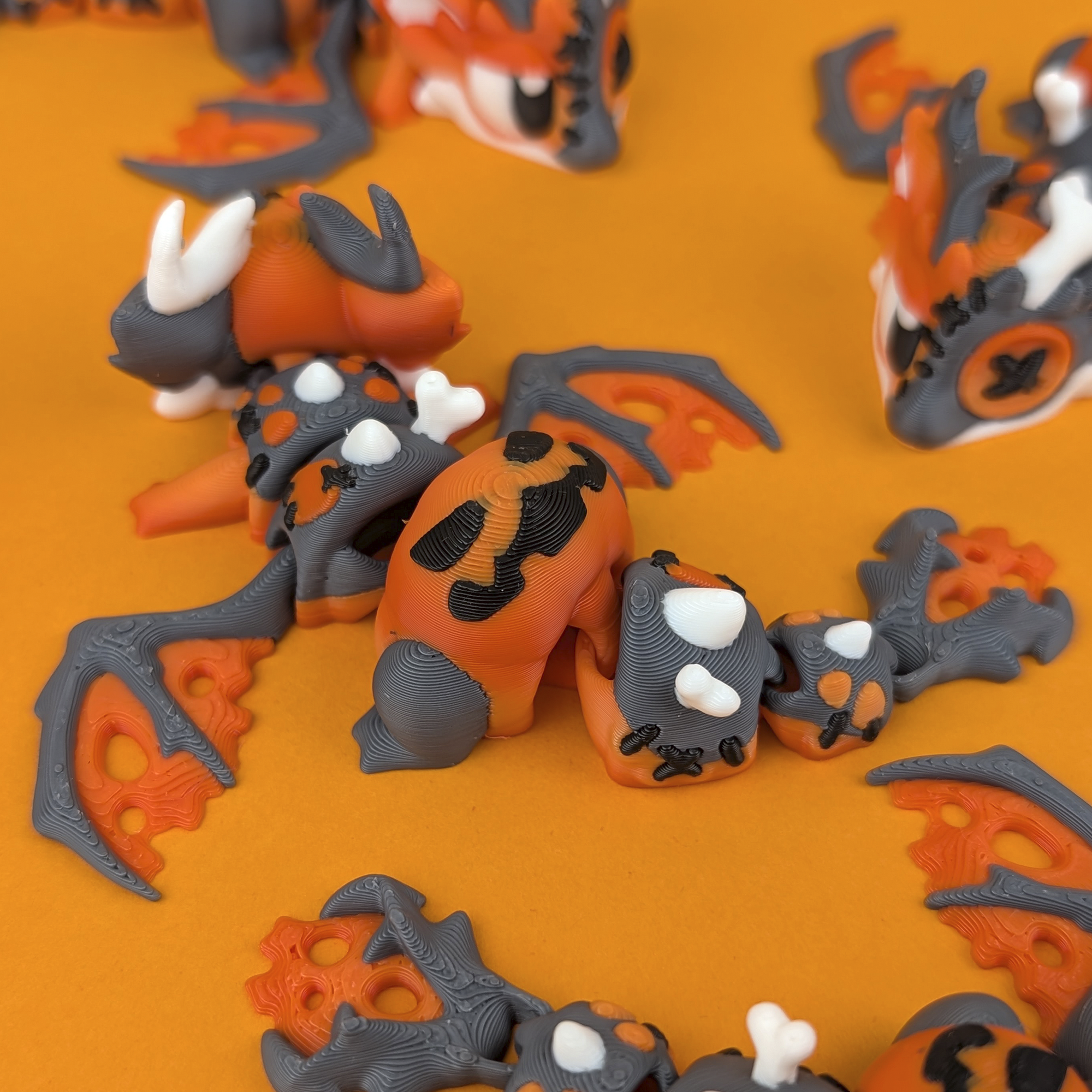 Halloween Mini Dragon & Egg – Spooky-Cute (Set Of 3) – view 3 | Wigglix