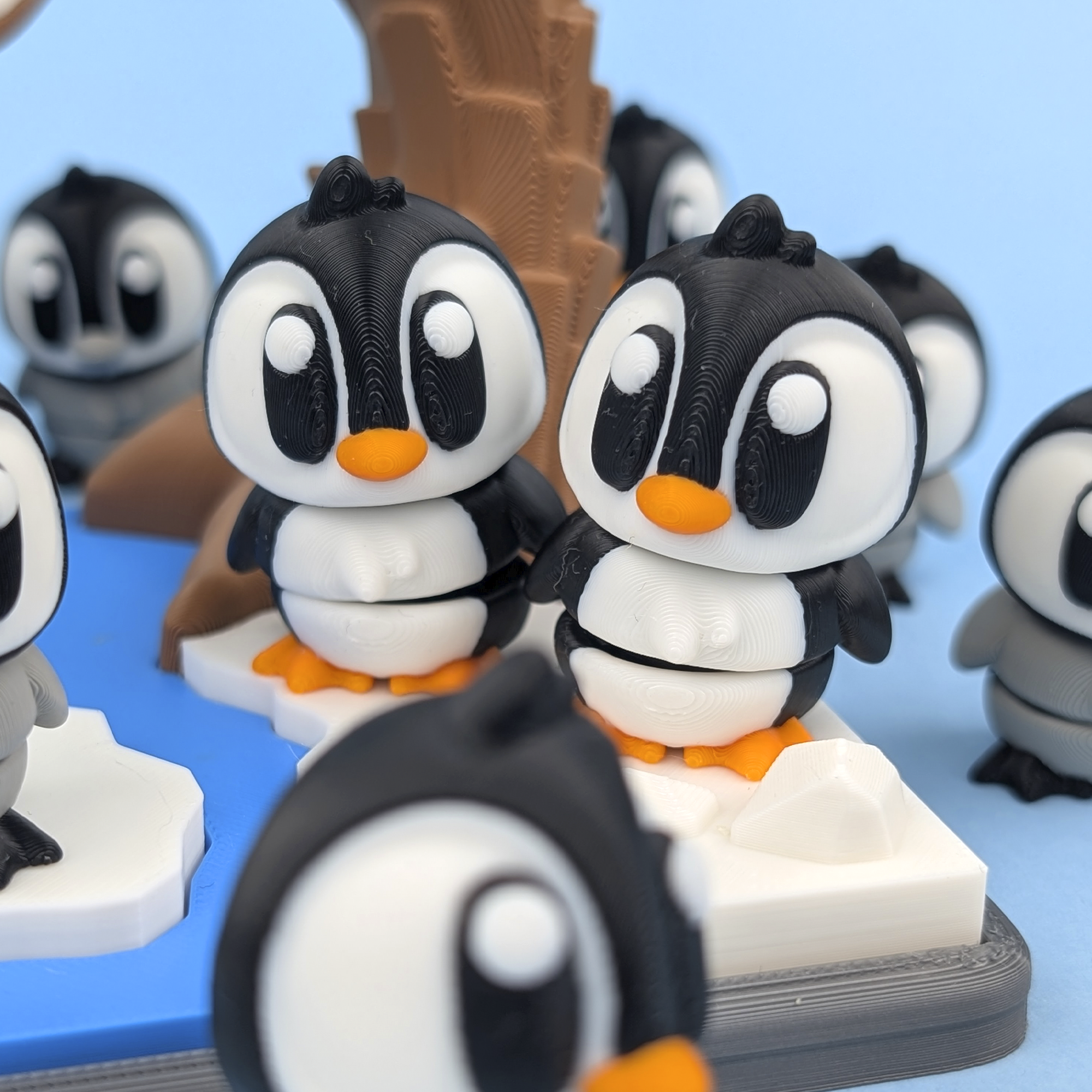 Flexi Penguins Cute Articulated Arctic Friends Wigglix