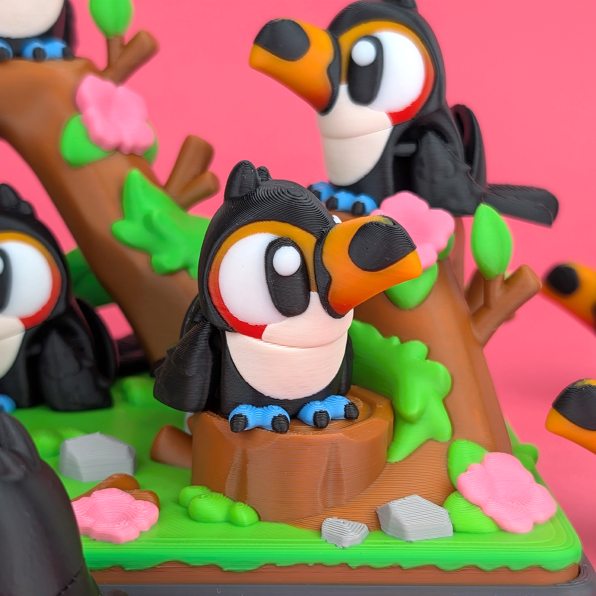 Flexi Toucan & Jungle Park Playset – view 5 | Wigglix