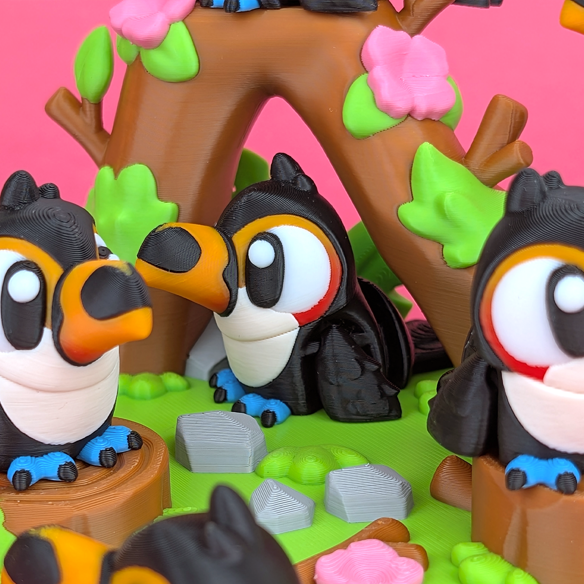 Flexi Toucan & Jungle Park Playset – view 4 | Wigglix