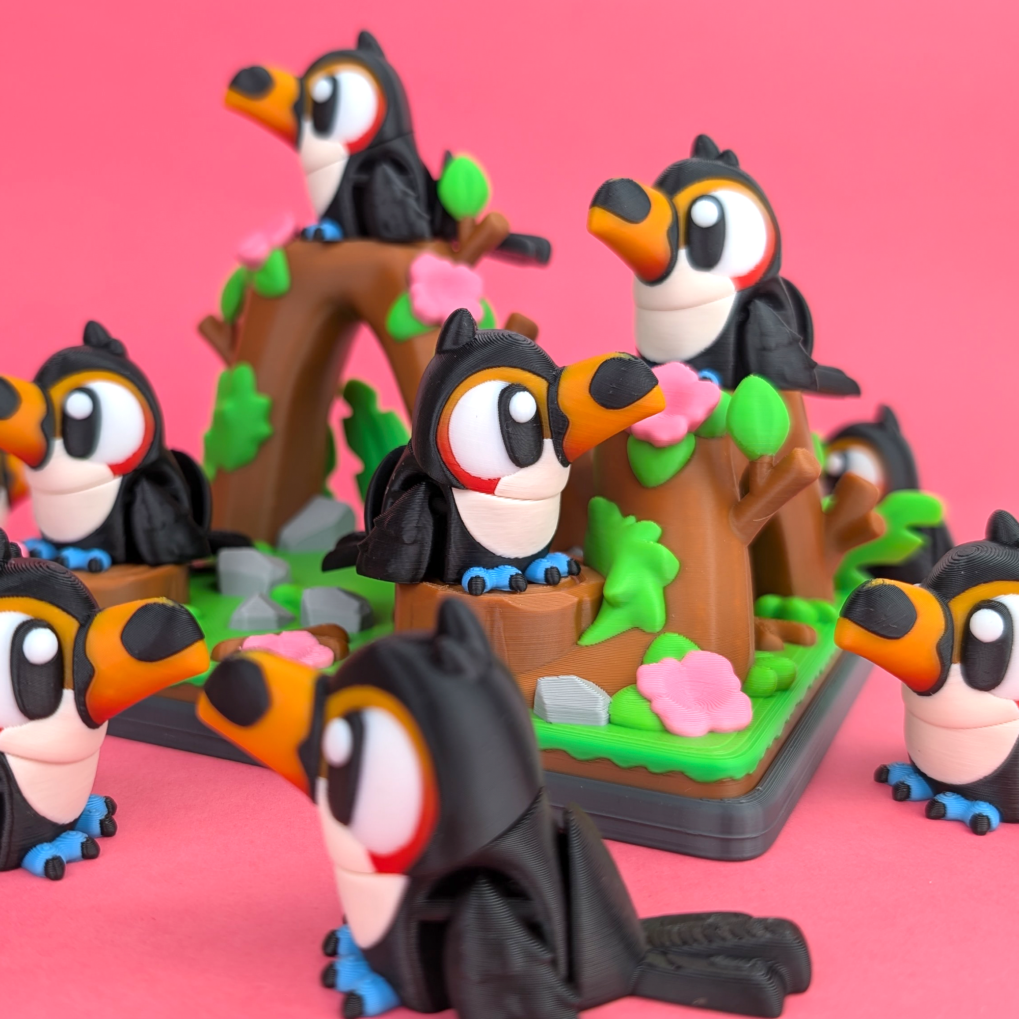 Flexi Toucan & Jungle Park Playset – view 3 | Wigglix