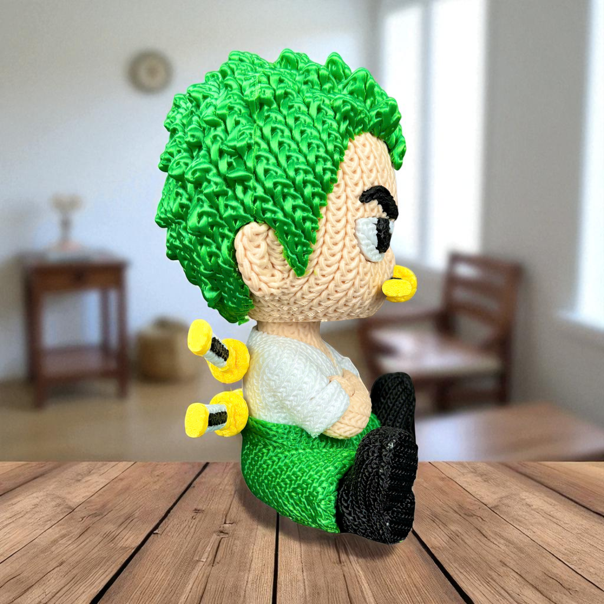 Zoro – Crochet-Style 3D Printed Figure (2 Versions Available)