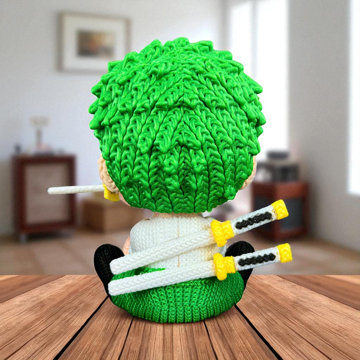 Zoro – Crochet-Style 3D Printed Figure (2 Versions Available) – view 5 | Wigglix