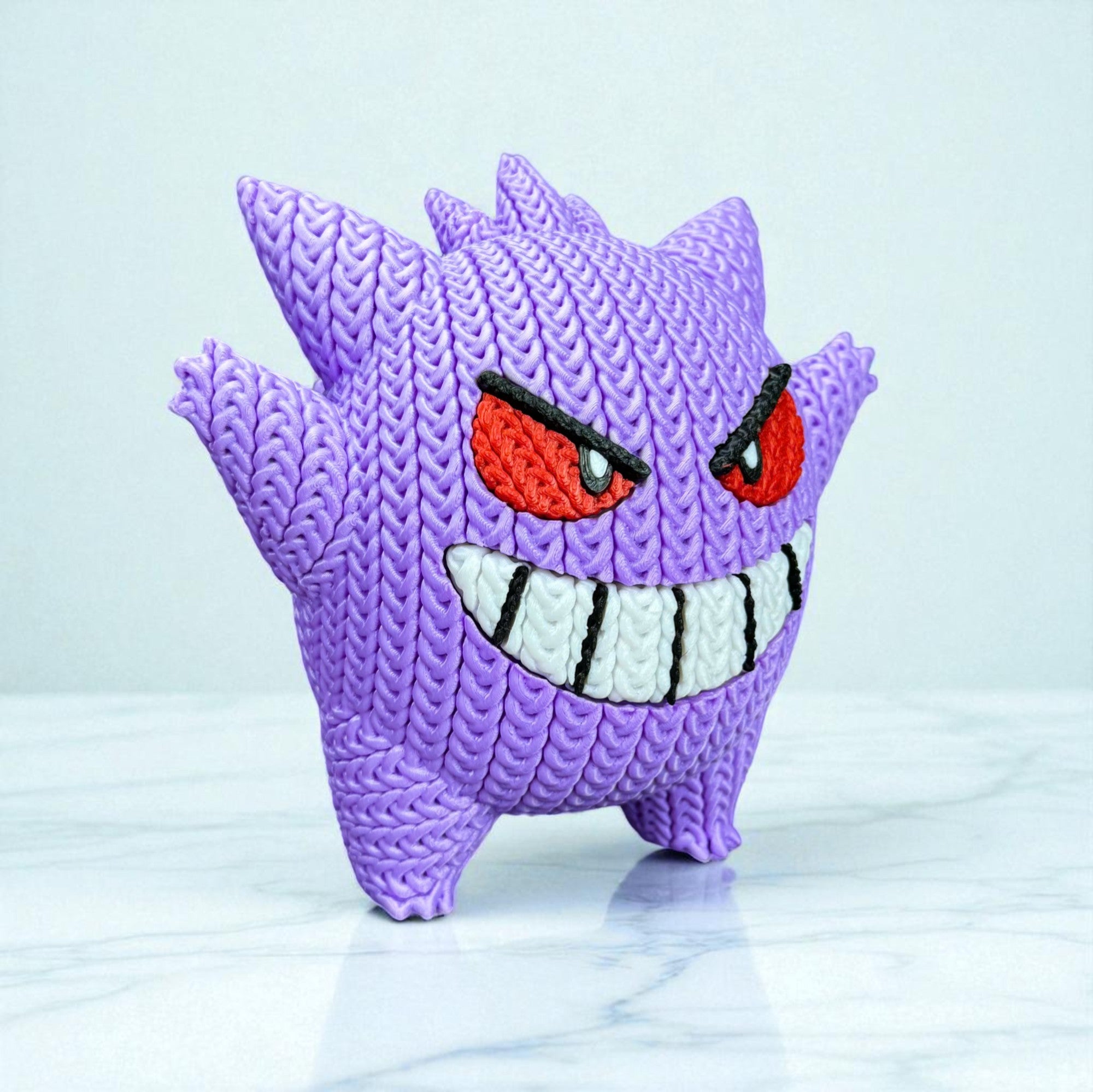 Gengar Crochet Model – 3D Printed Plush Style Collectible