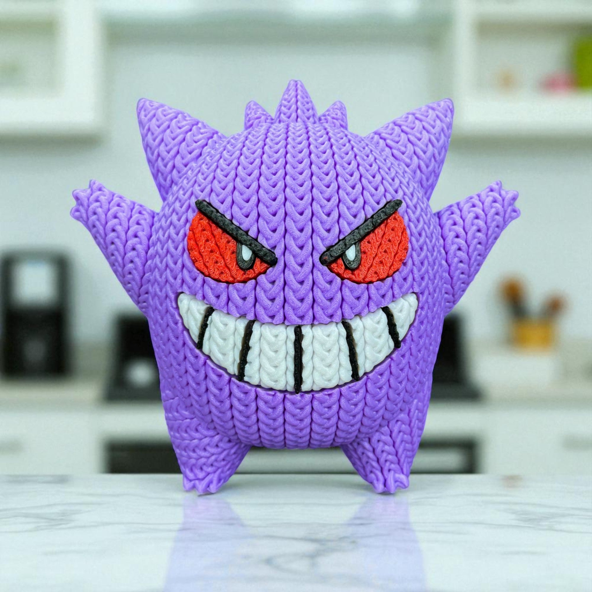 Gengar Crochet Model – 3D Printed Plush Style Collectible