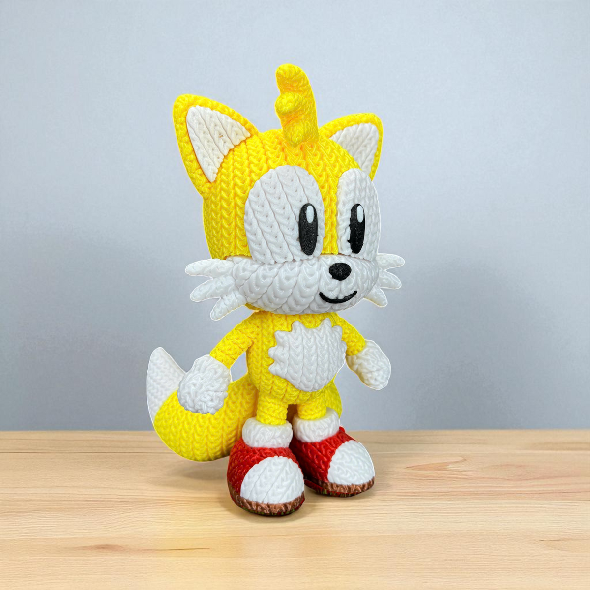 Tails – Crochet-Style 3D Printed Model – view 3 | Wigglix