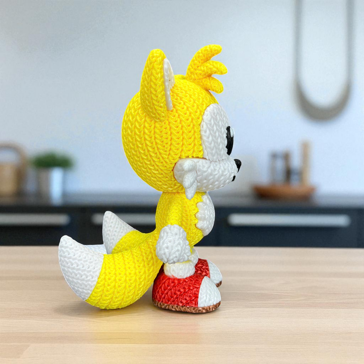 Tails – Crochet-Style 3D Printed Model – view 4 | Wigglix