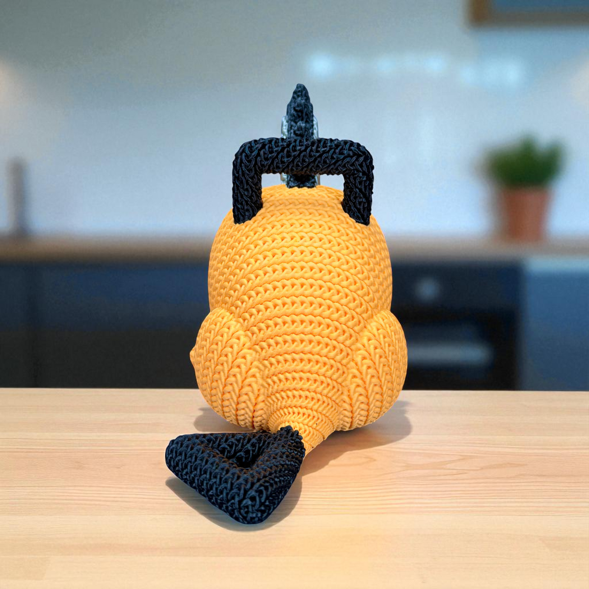 Pochita – Crochet-Style 3D Printed Figure – view 4 | Wigglix