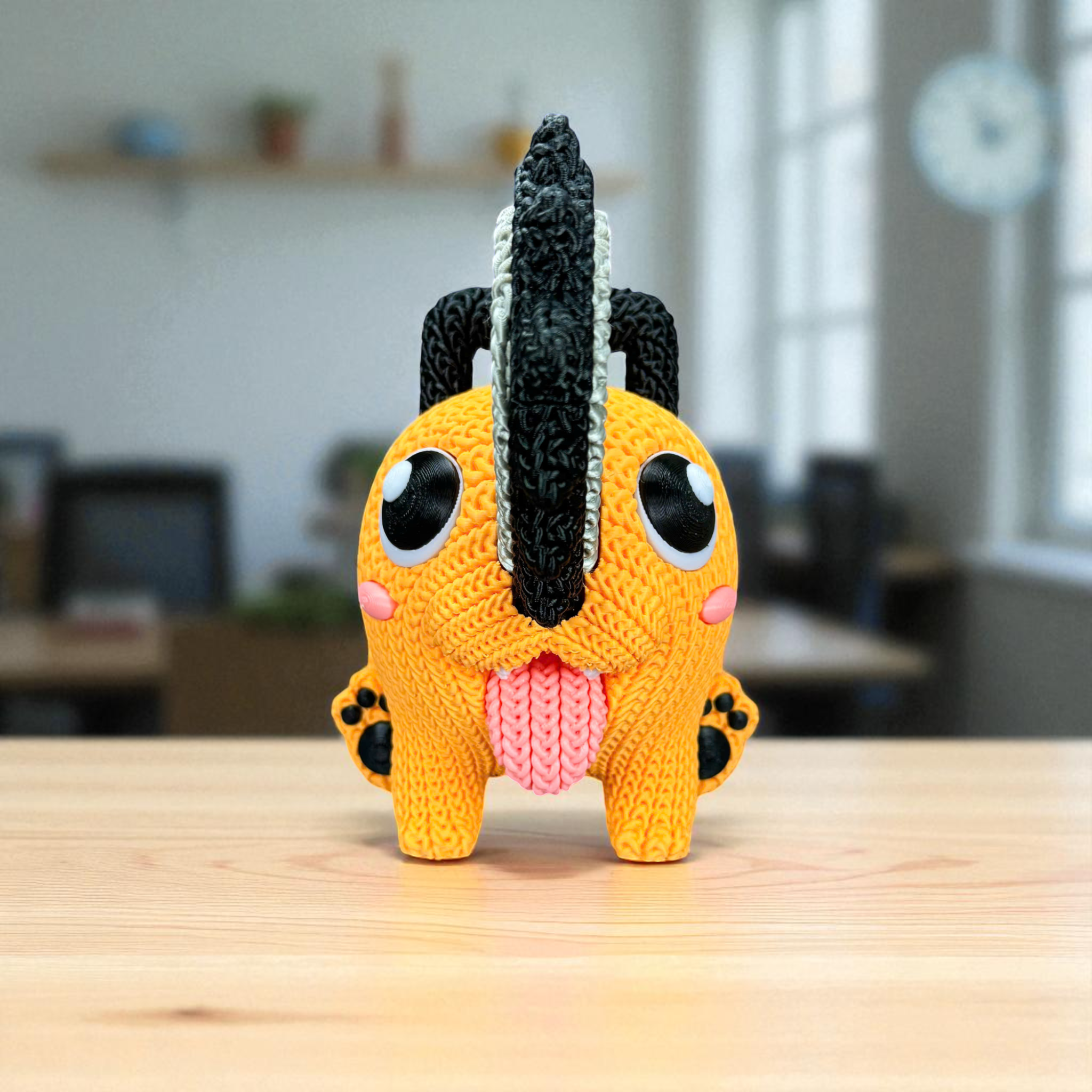 Pochita – Crochet-Style 3D Printed Figure